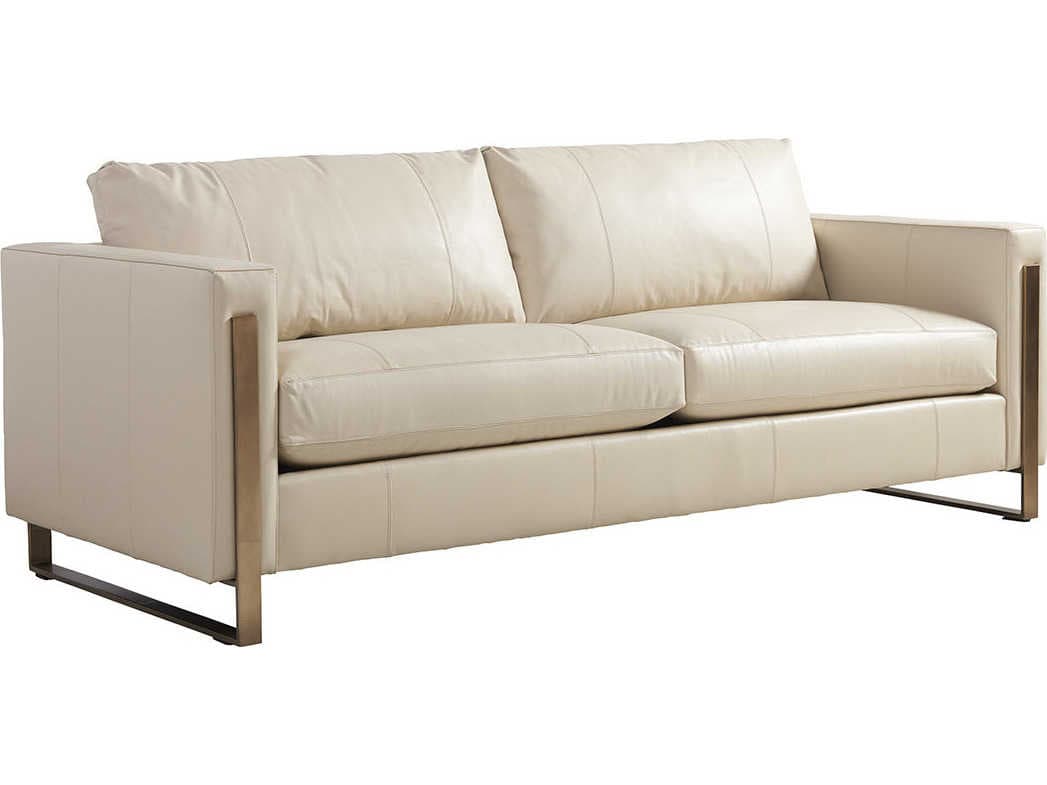 Lexington Shadow Play Cream Leather Sofa