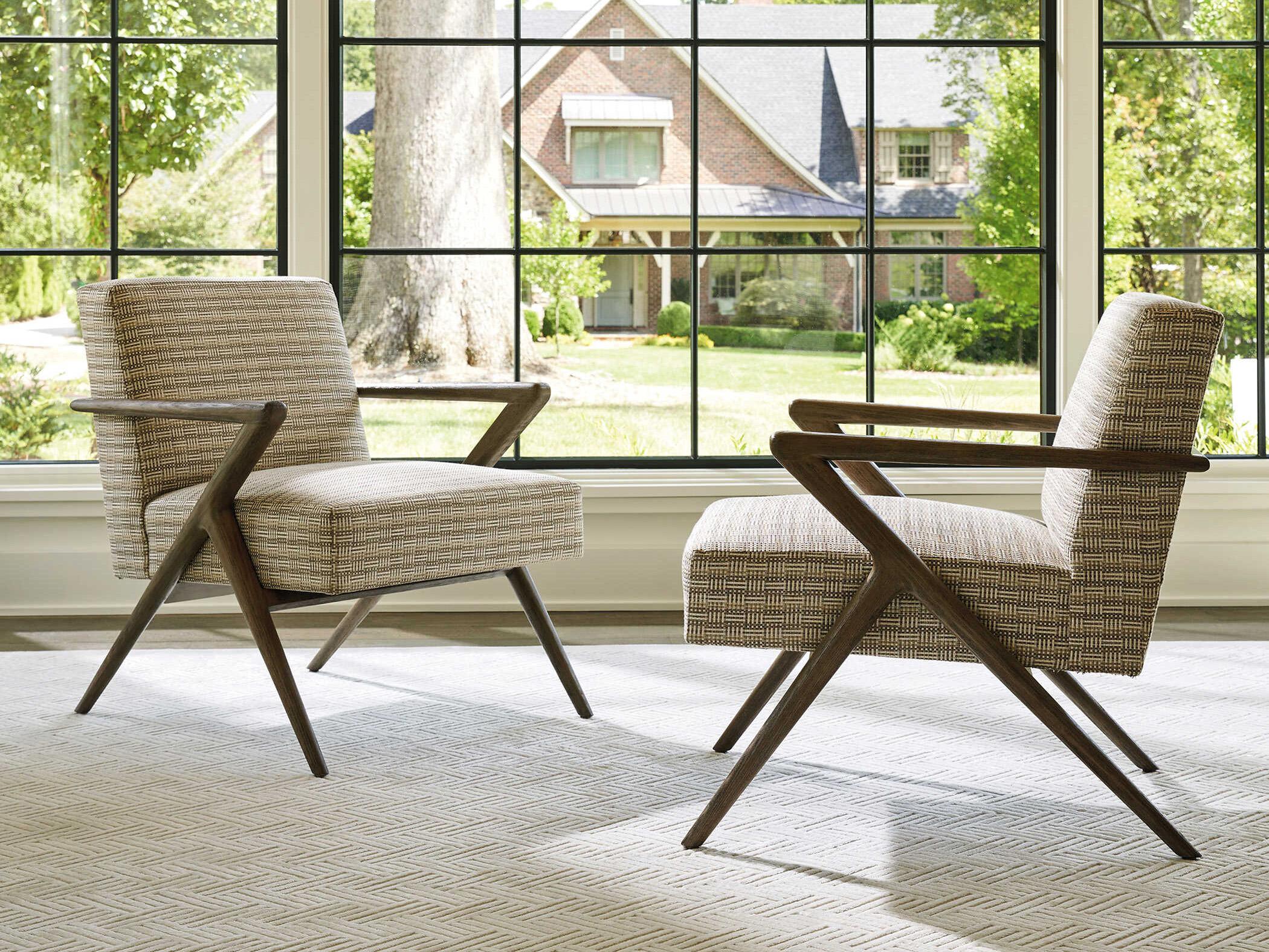 Lexington Zanzibar Beige Fabric Accent Chair