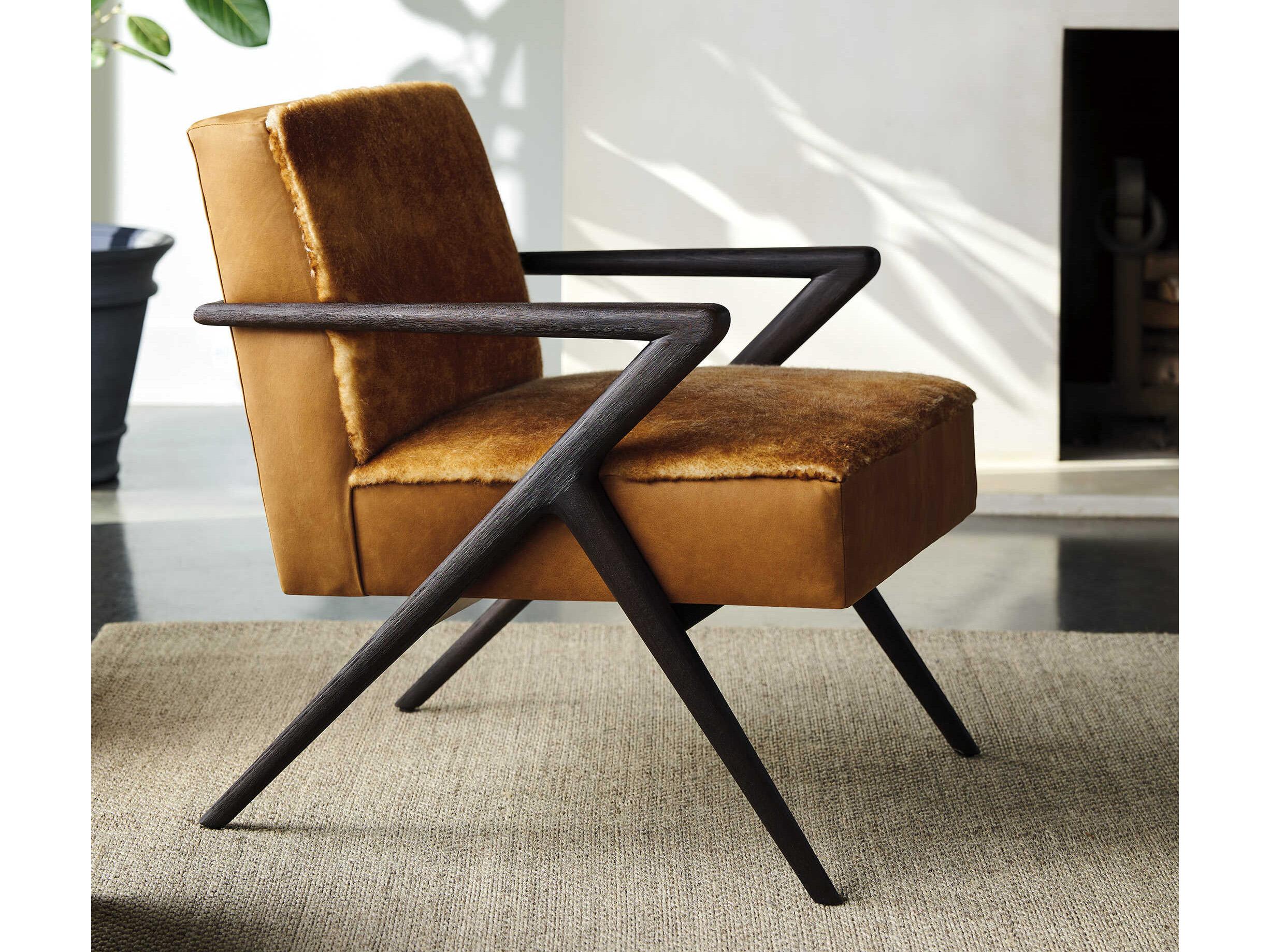 Lexington Zanzibar Brown Leather Accent Chair