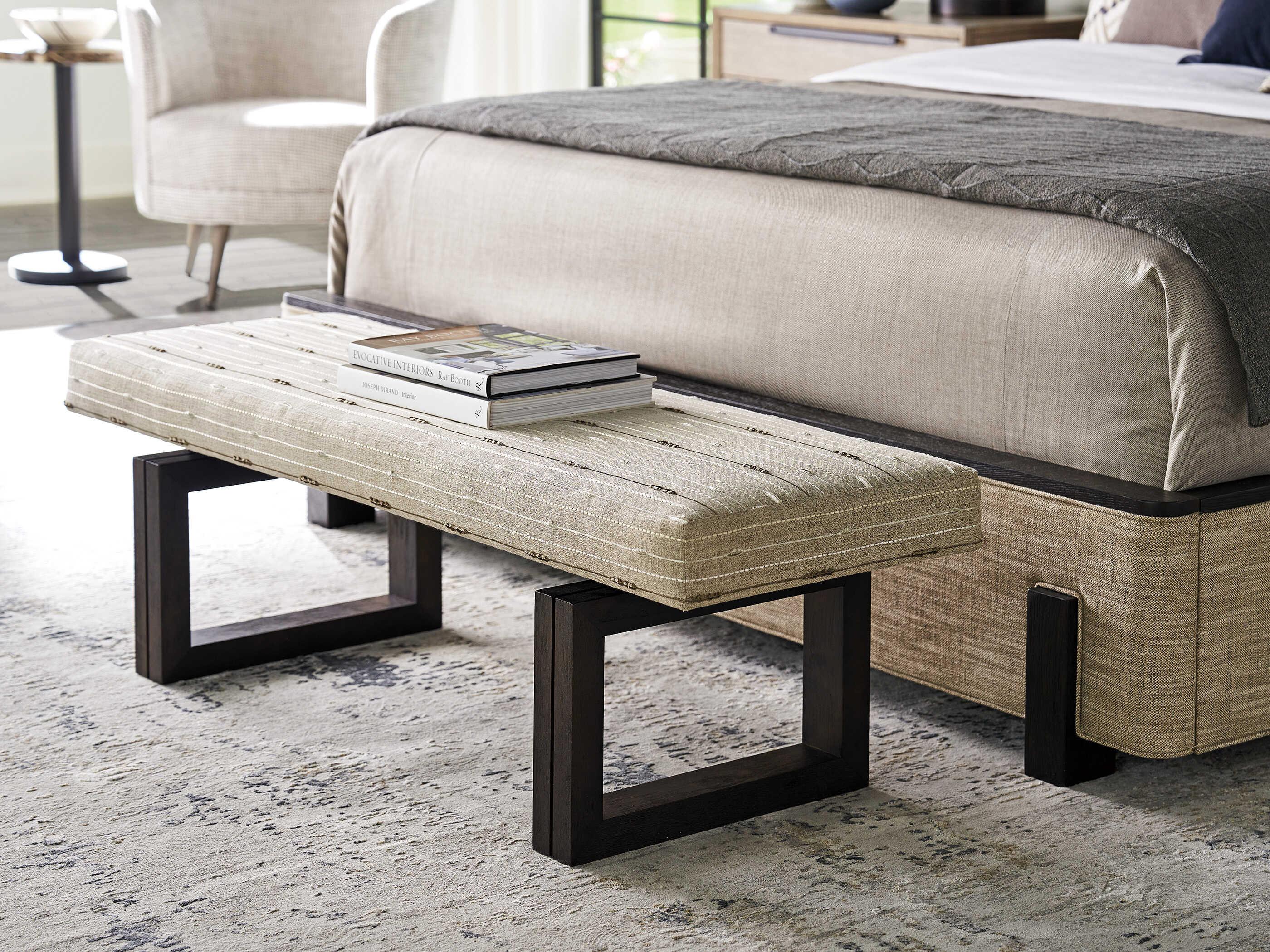 Lexington Zanzibar Durban Beige Upholstered Accent Bench