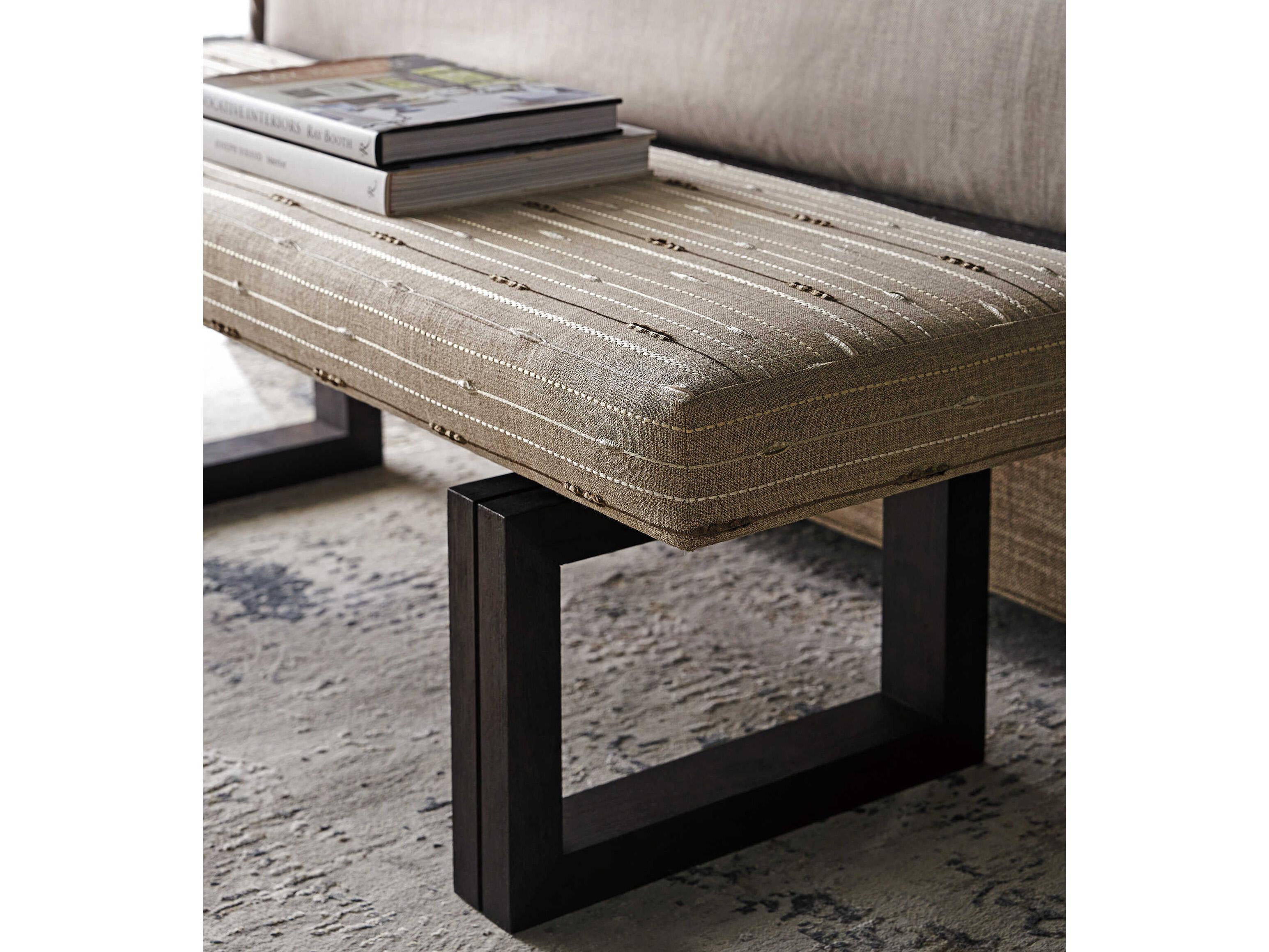 Lexington Zanzibar Durban Beige Upholstered Accent Bench