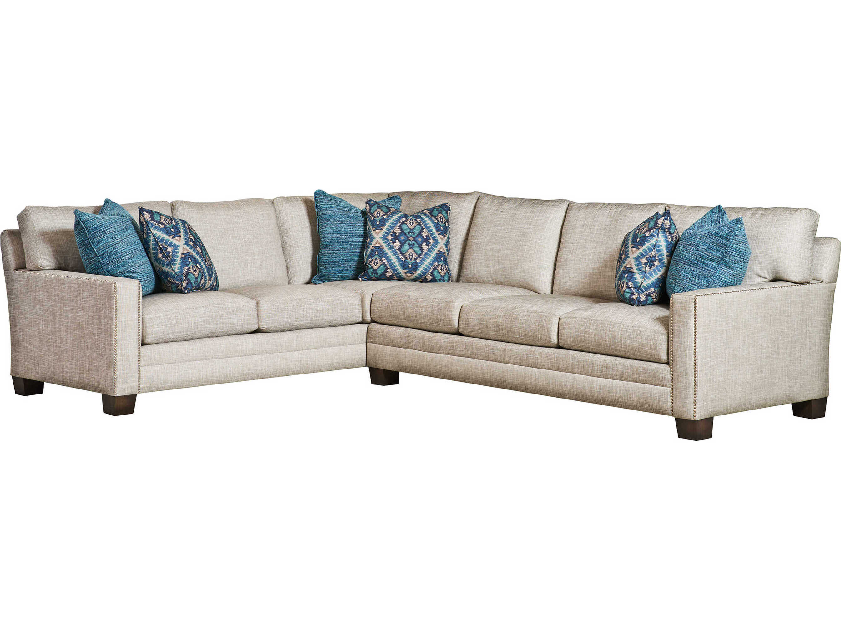Lexington Upholstery Gray Upholstered Sectional Sofa