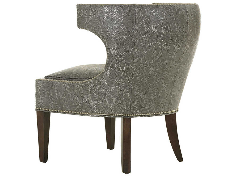 Lexington Macarthur Park Gray Leather Accent Chair