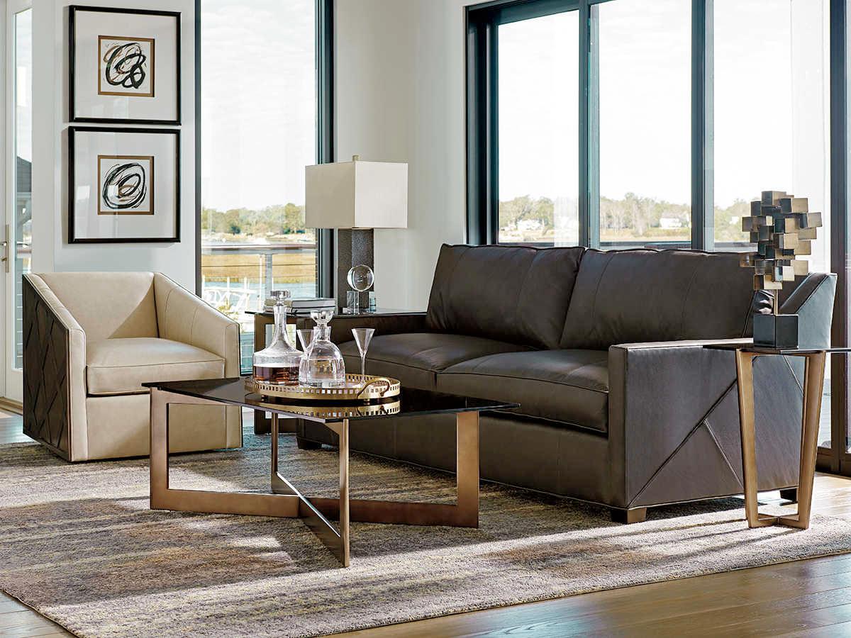 Lexington Leather Midtown Brown Upholstered Sofa