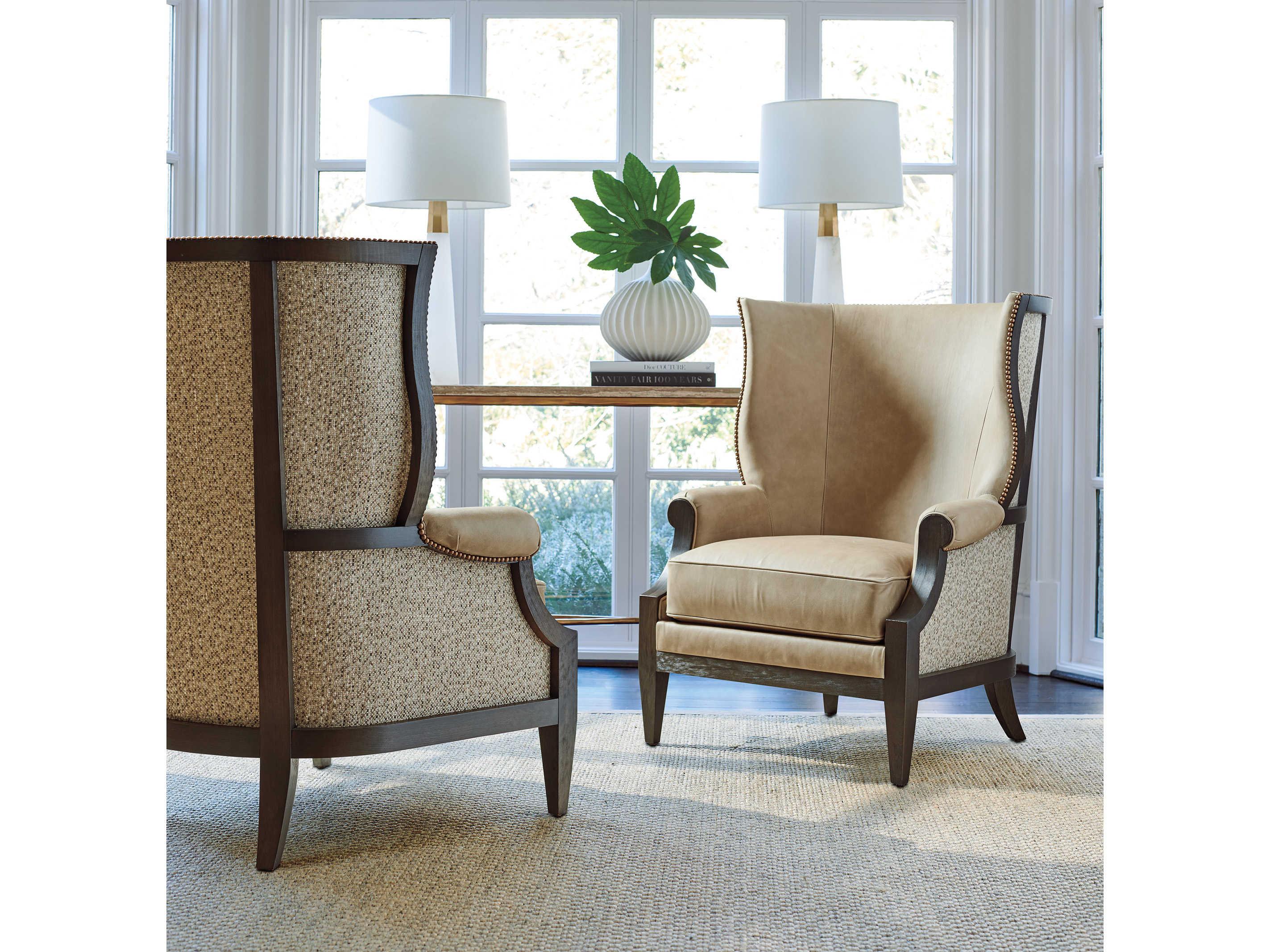 Lexington Silverado Tan Leather Accent Chair