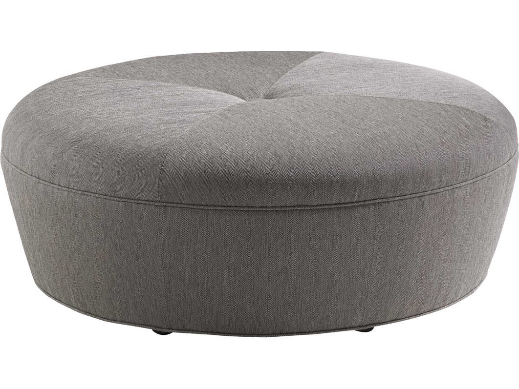 Lexington Carrera Gray Upholstered Ottoman