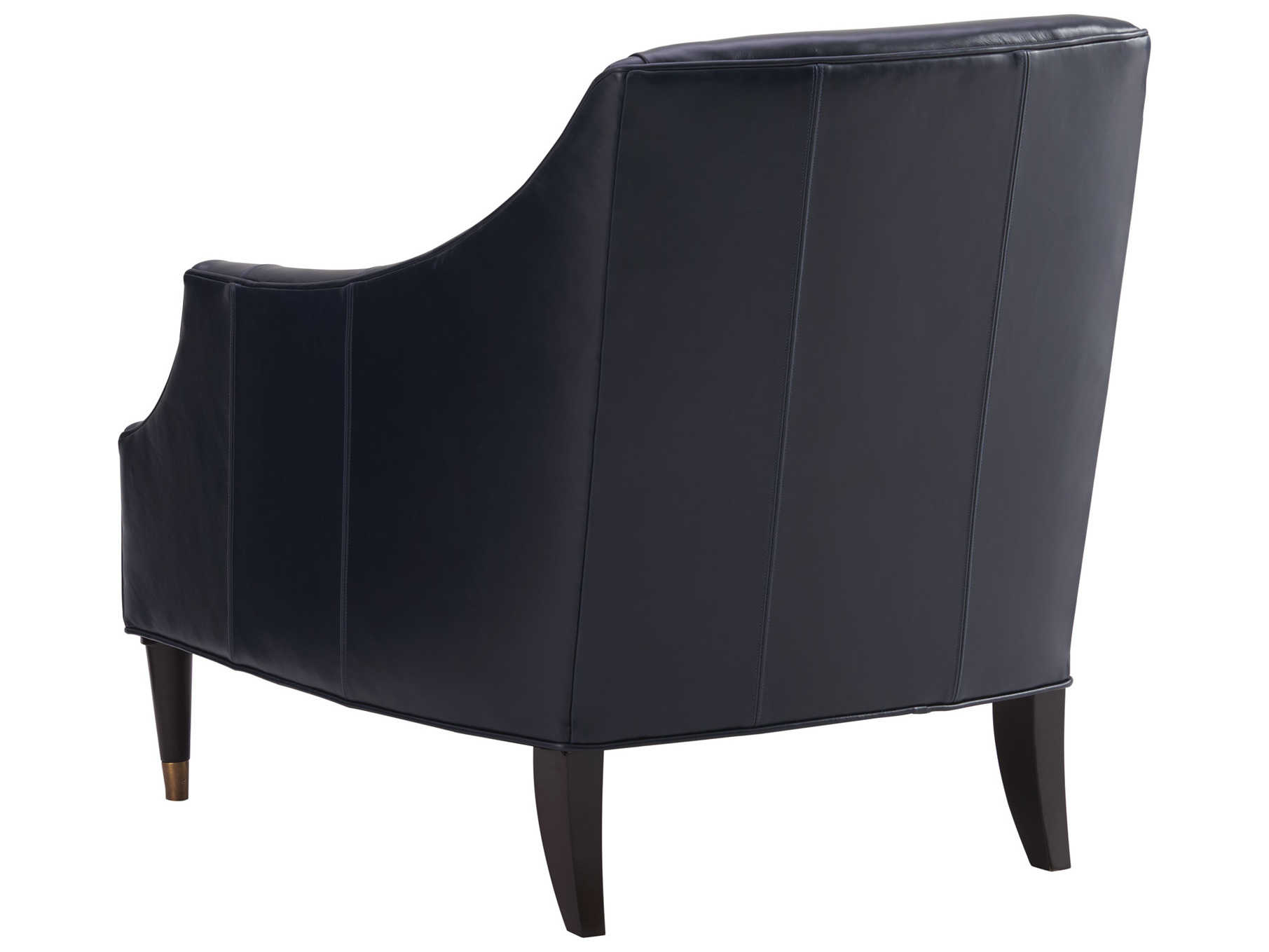 Lexington Carlyle Blue Leather Accent Chair