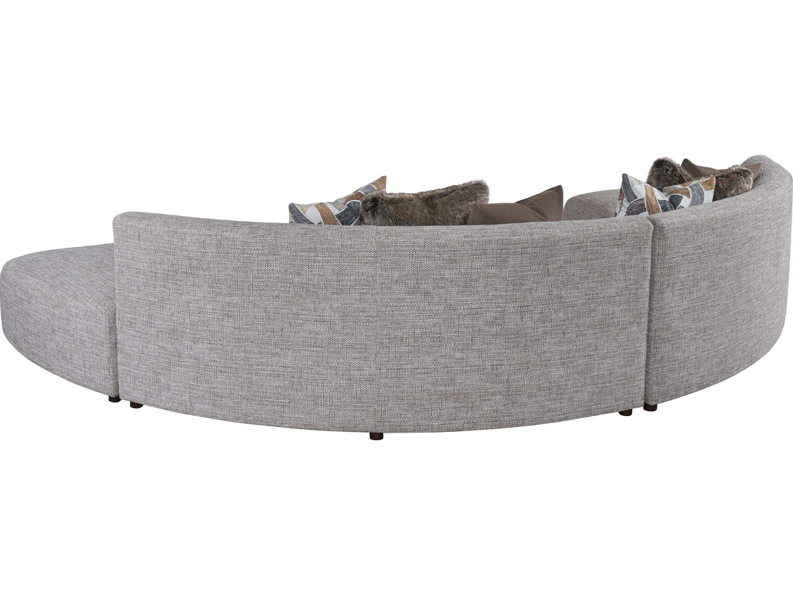 Lexington Zanzibar Gray Upholstered Sectional Sofa