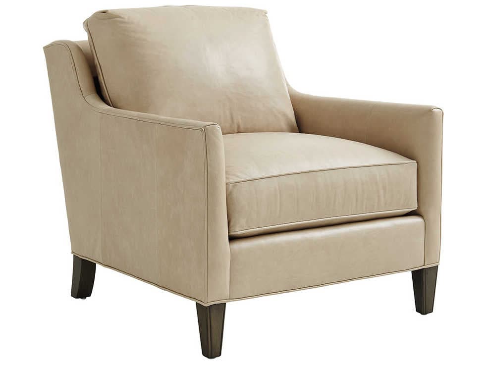 Lexington Ariana Beige Leather Accent Chair