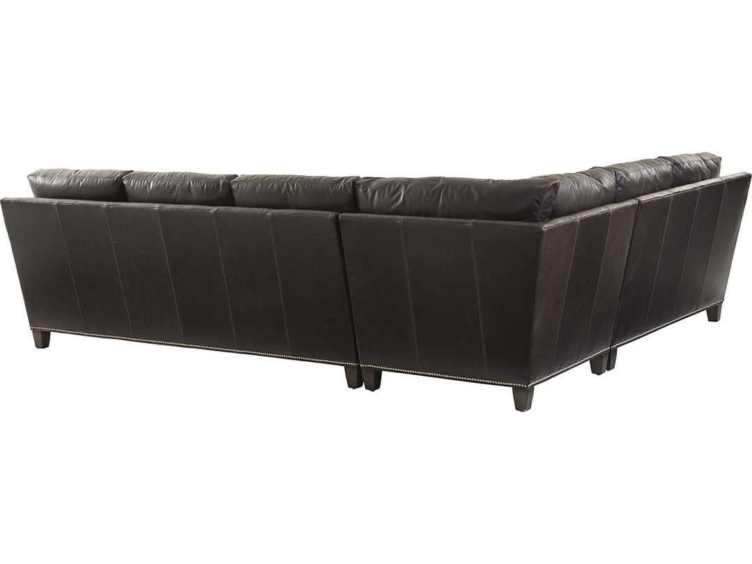 Lexington Carrera Brown Leather Sectional Sofa