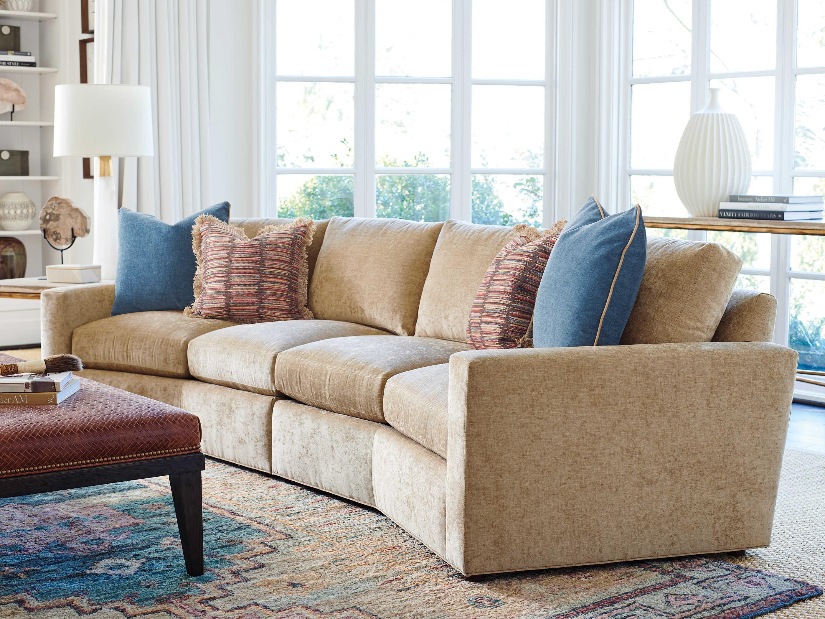 Lexington Silverado Tan Upholstered Sectional Sofa