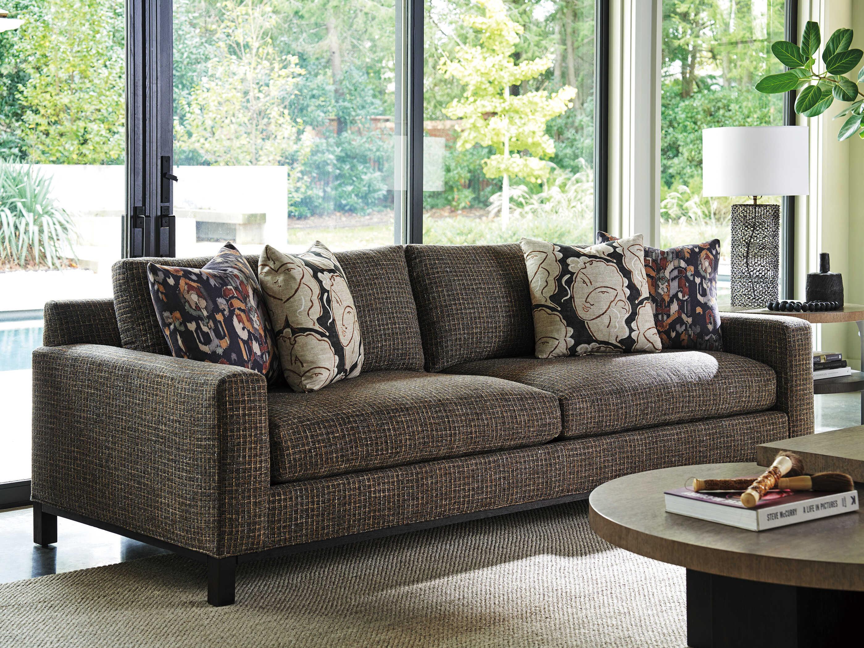 Lexington Zanzibar Durban Brown Upholstered Sofa