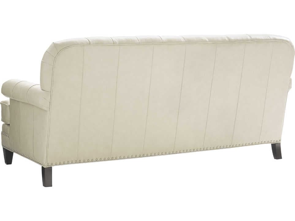 Lexington Oyster Bay Arlington Cream Leather Loveseat