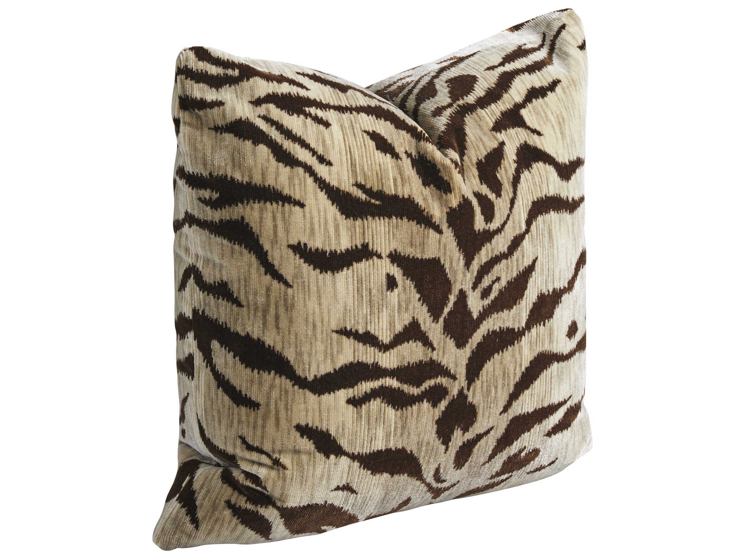 Lexington Zanzibar Beige / Black 18" x 18" Luxedown Pillow