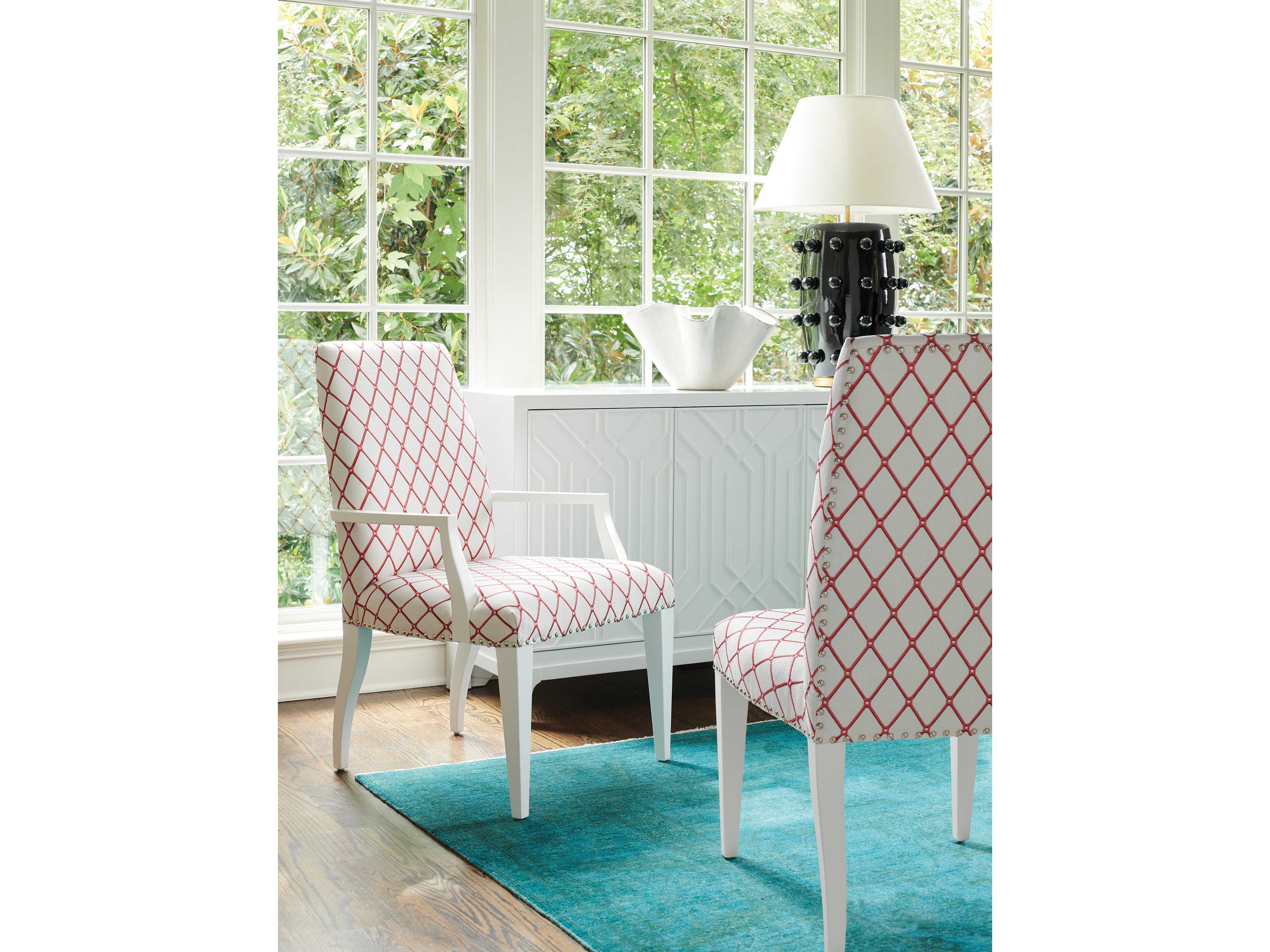 Lexington Avondale Darien White Upholstered Armless Dining Chair