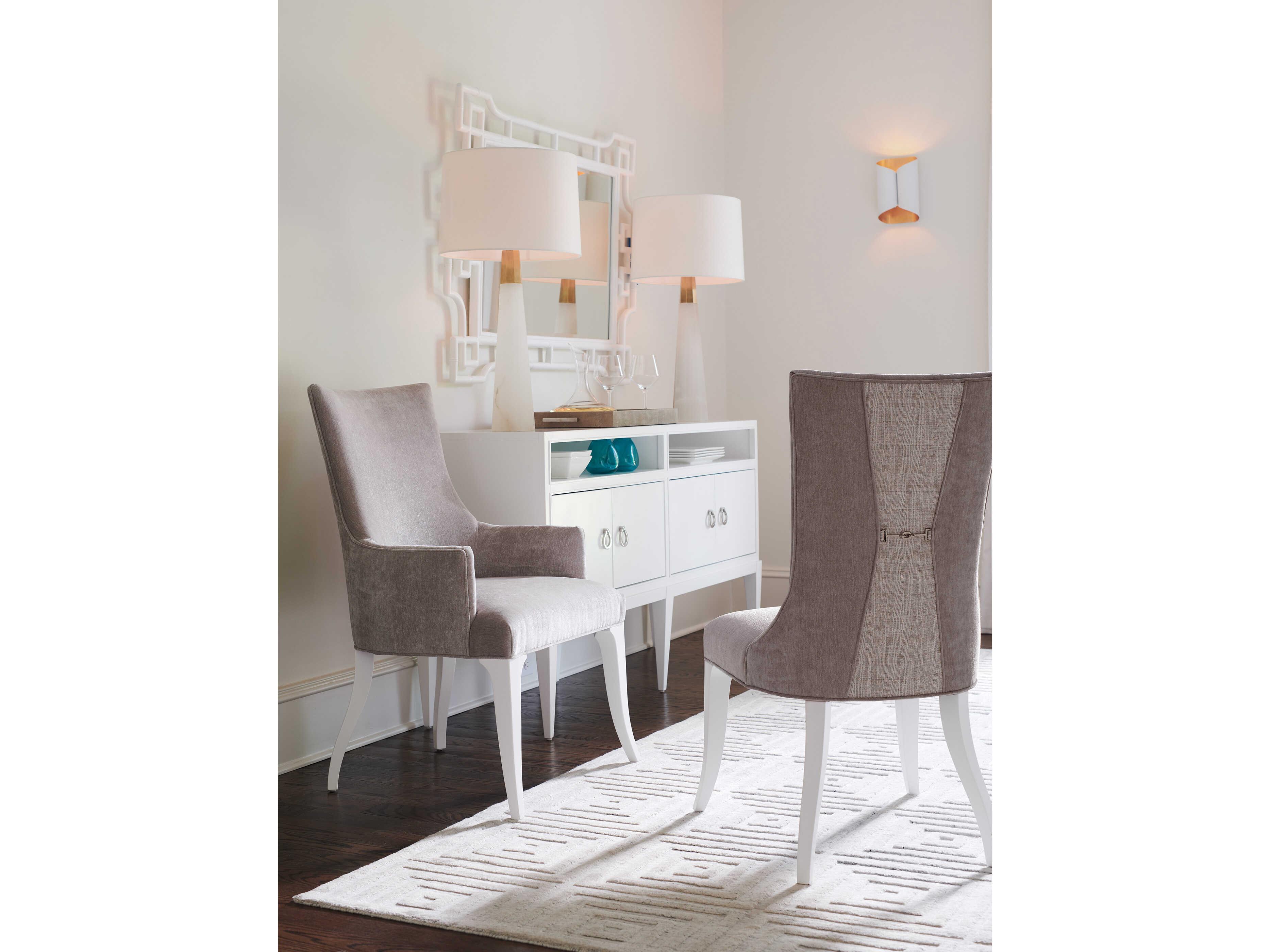 Lexington Avondale Geneva Beige Upholstered Arm Dining Chair