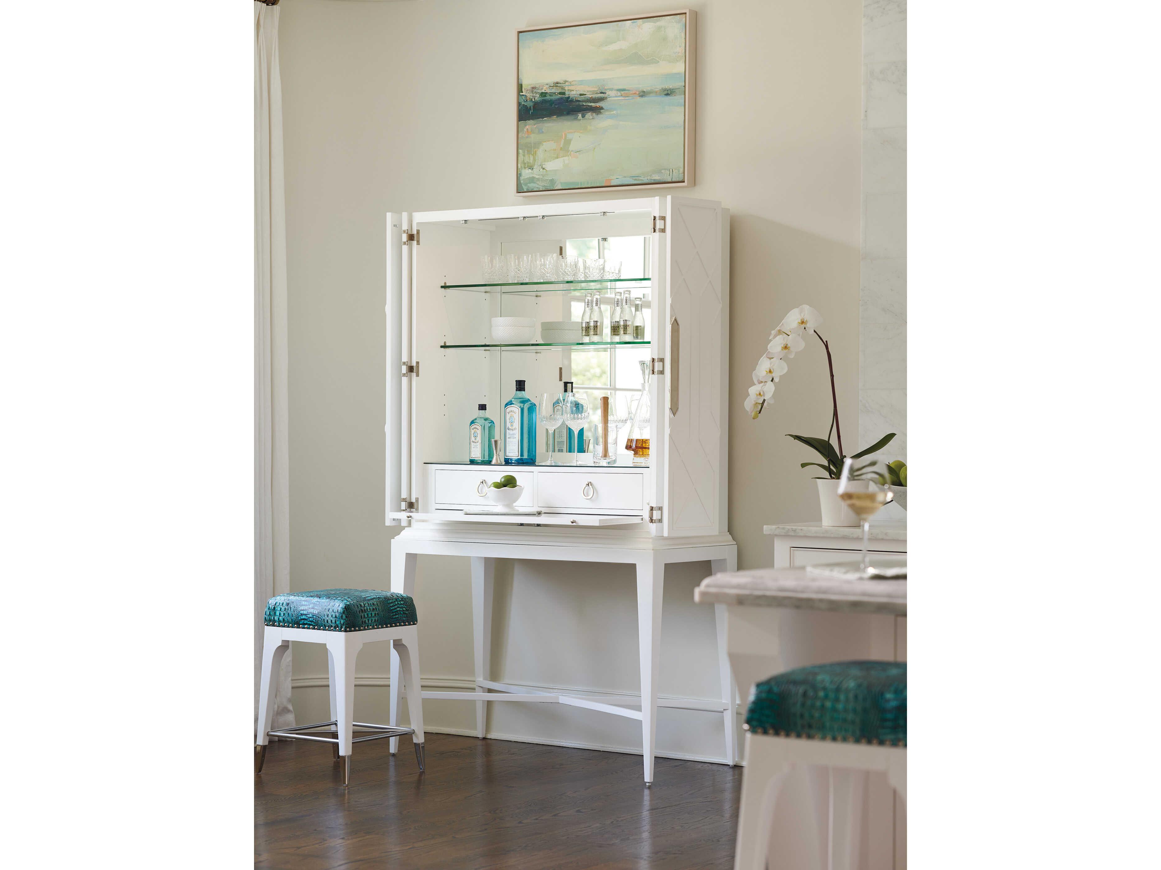 Lexington Avondale Northbrook Alabaster Upholstered Counter Stool