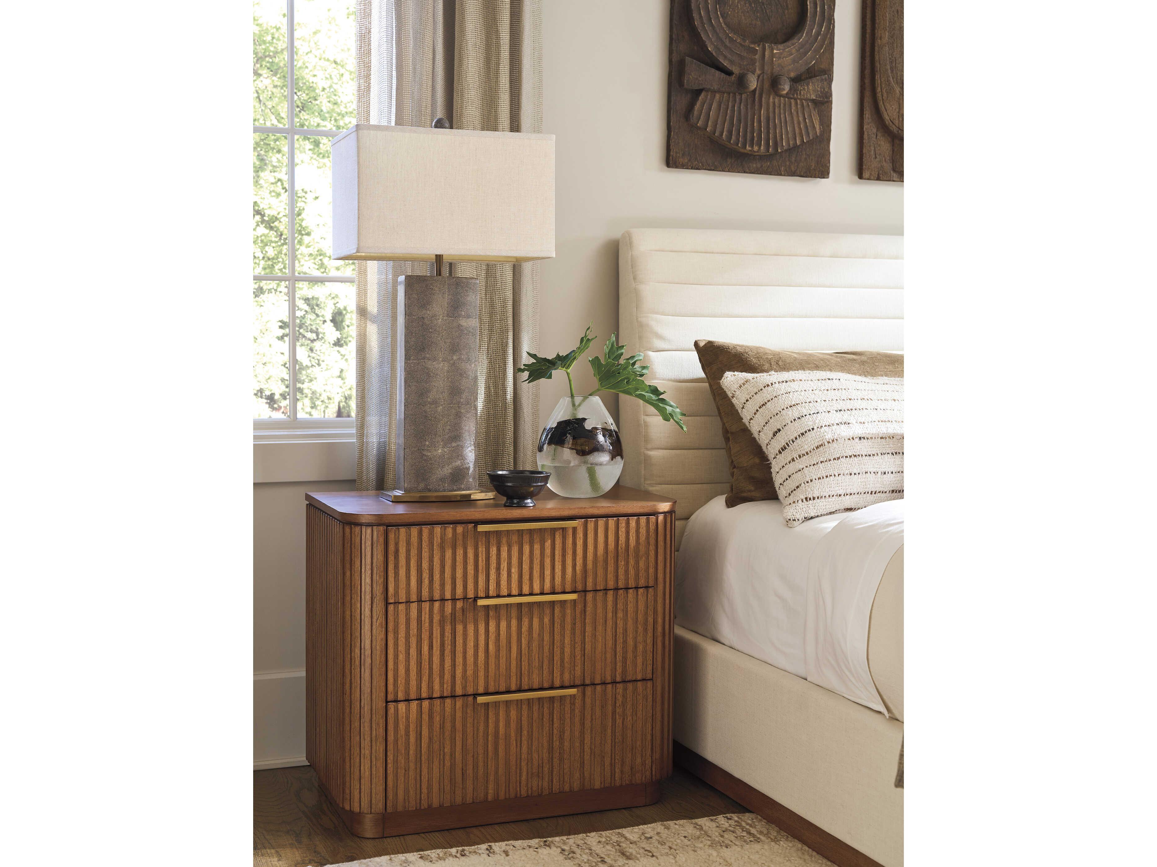 Lexington La Costa Mission Bay 3-Drawers Brown Nightstand