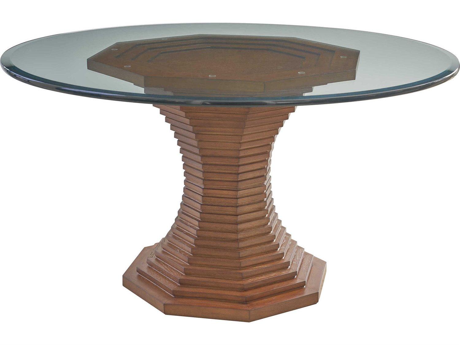 Lexington La Costa Cabrillo Round Glass Dining Table