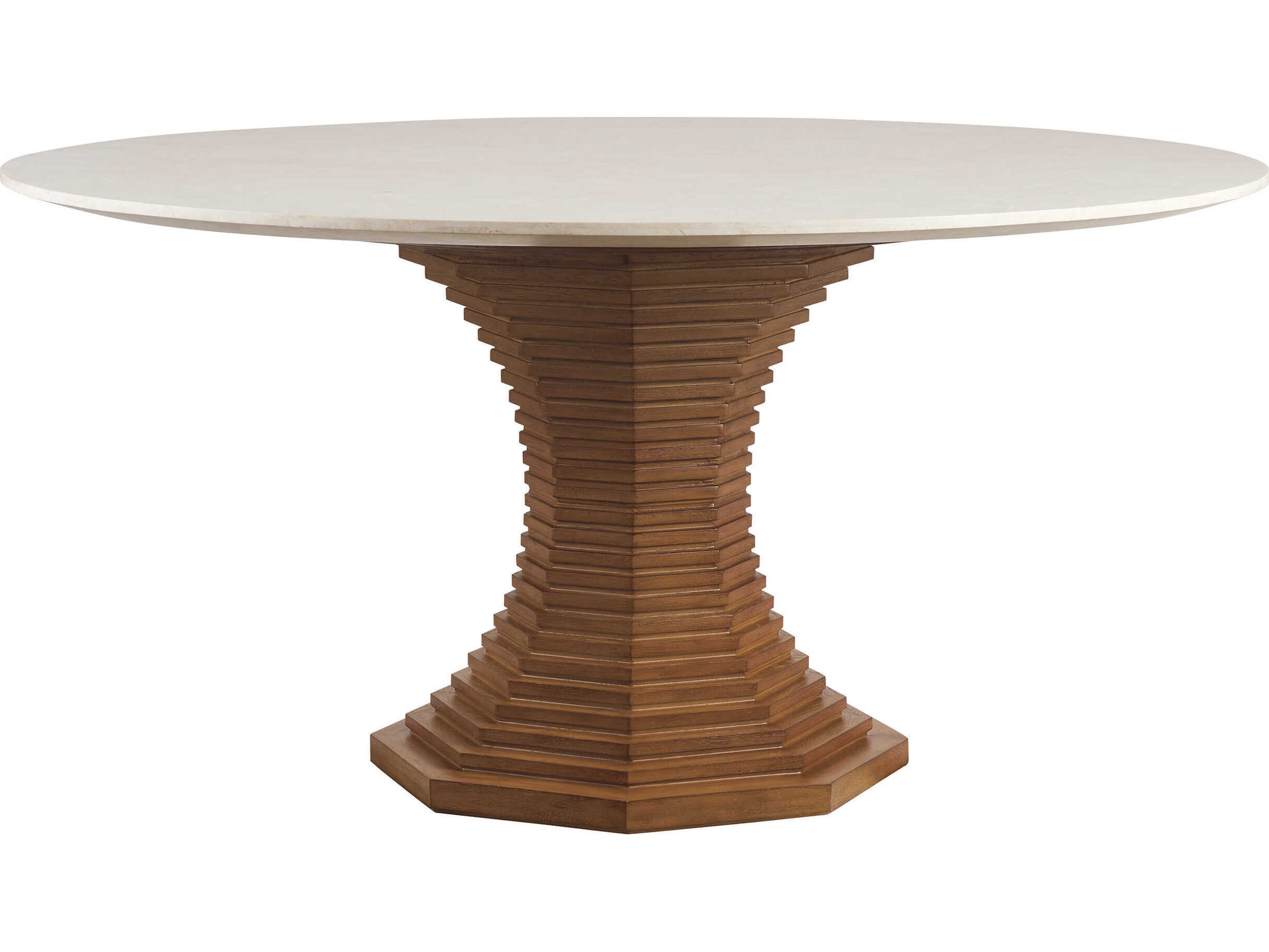 Lexington La Costa Cabrillo Round Marble Dining Table