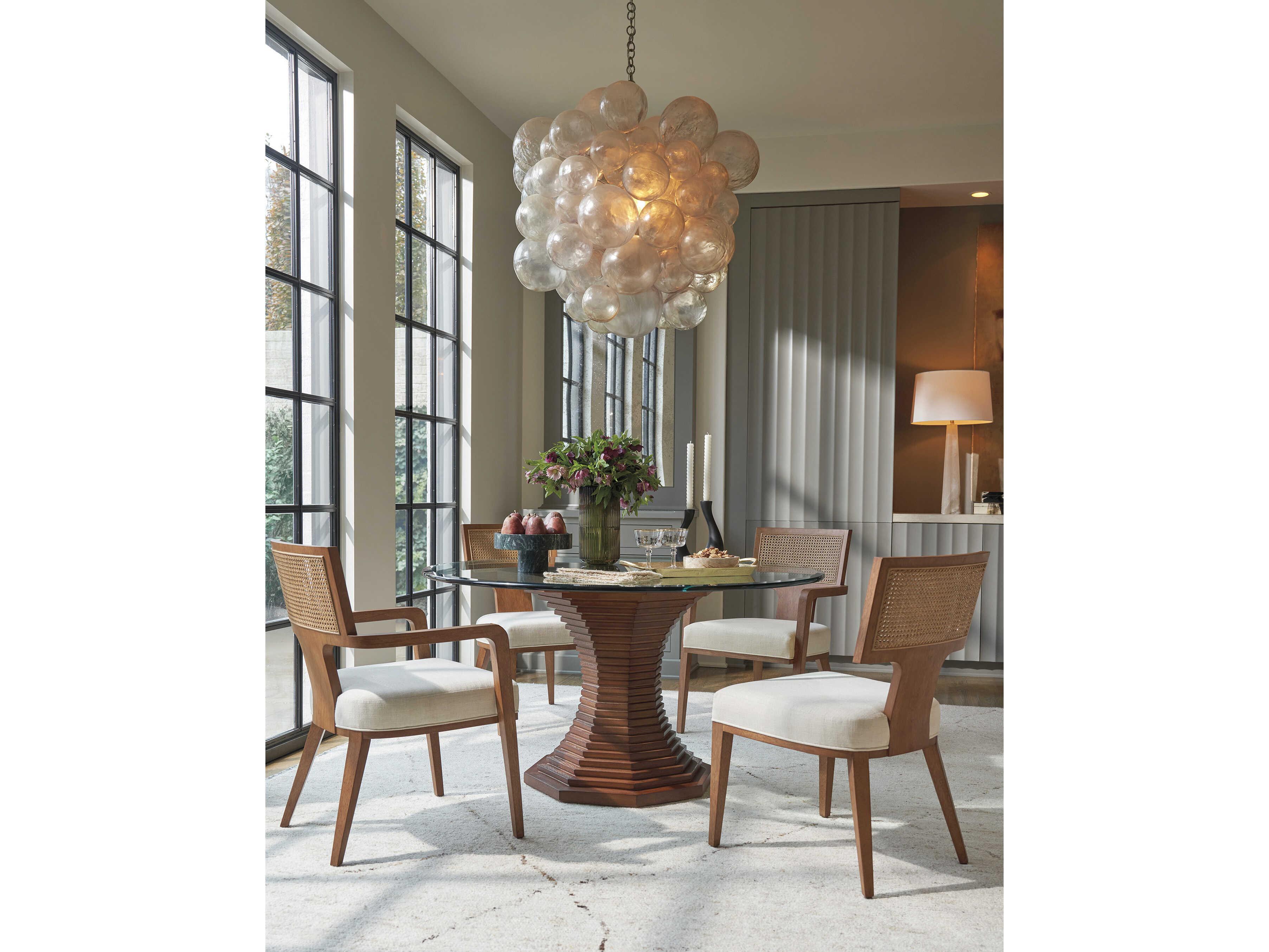 Lexington La Costa Serrano White Upholstered Armless Dining Chair