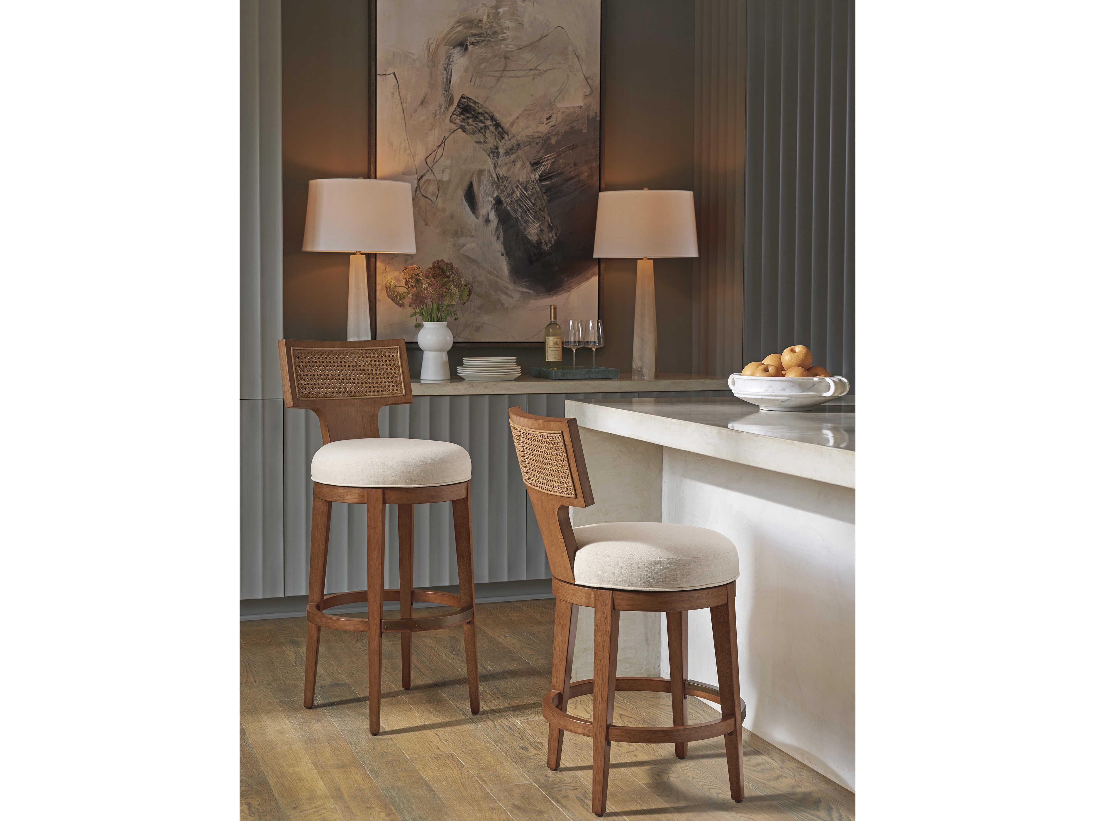 Lexington La Costa Calavera Upholstered Swivel Bar Stool