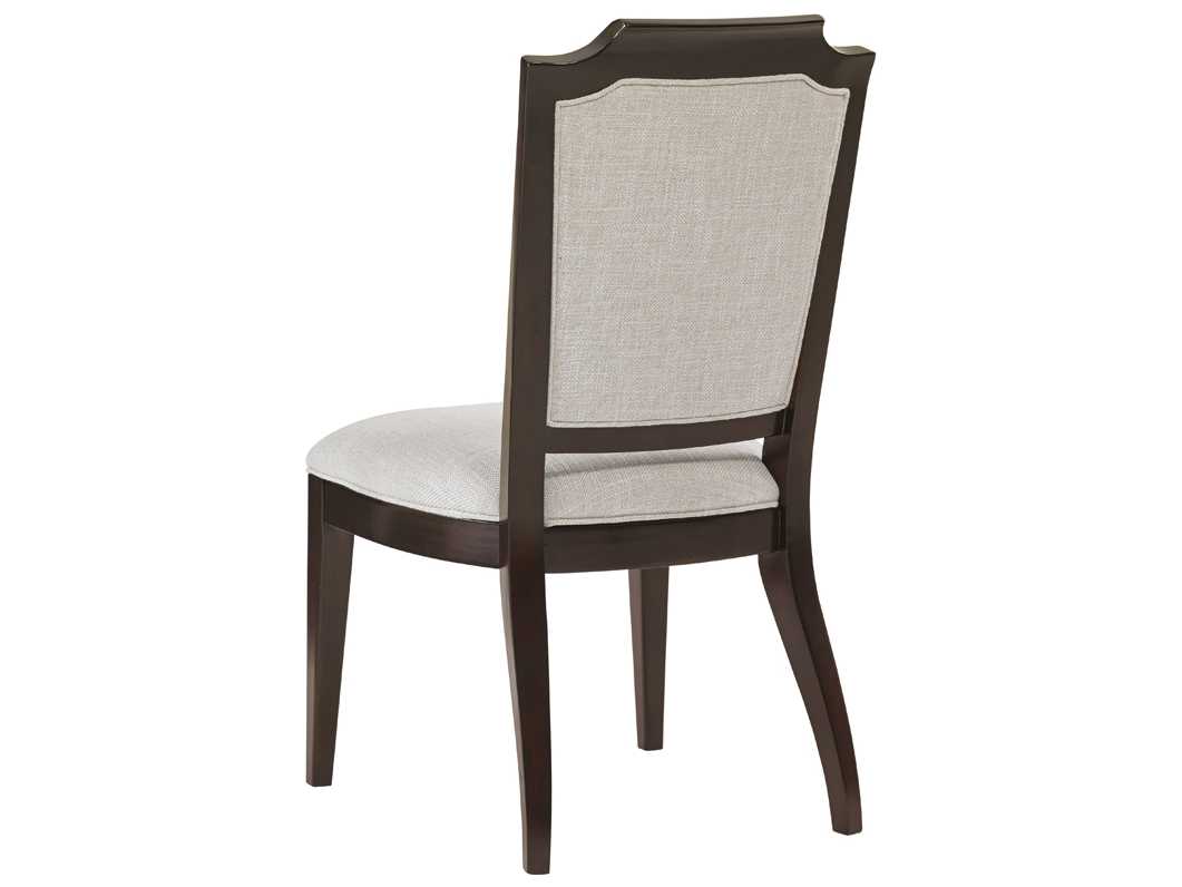 Lexington Kensington Place Mahogany Wood Brown Upholstered Side Dining Chair