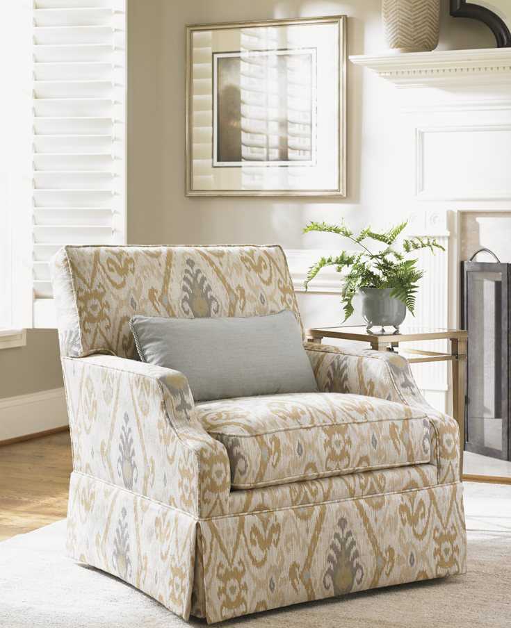 Lexington Kensington Place Swivel Fabric Accent Chair