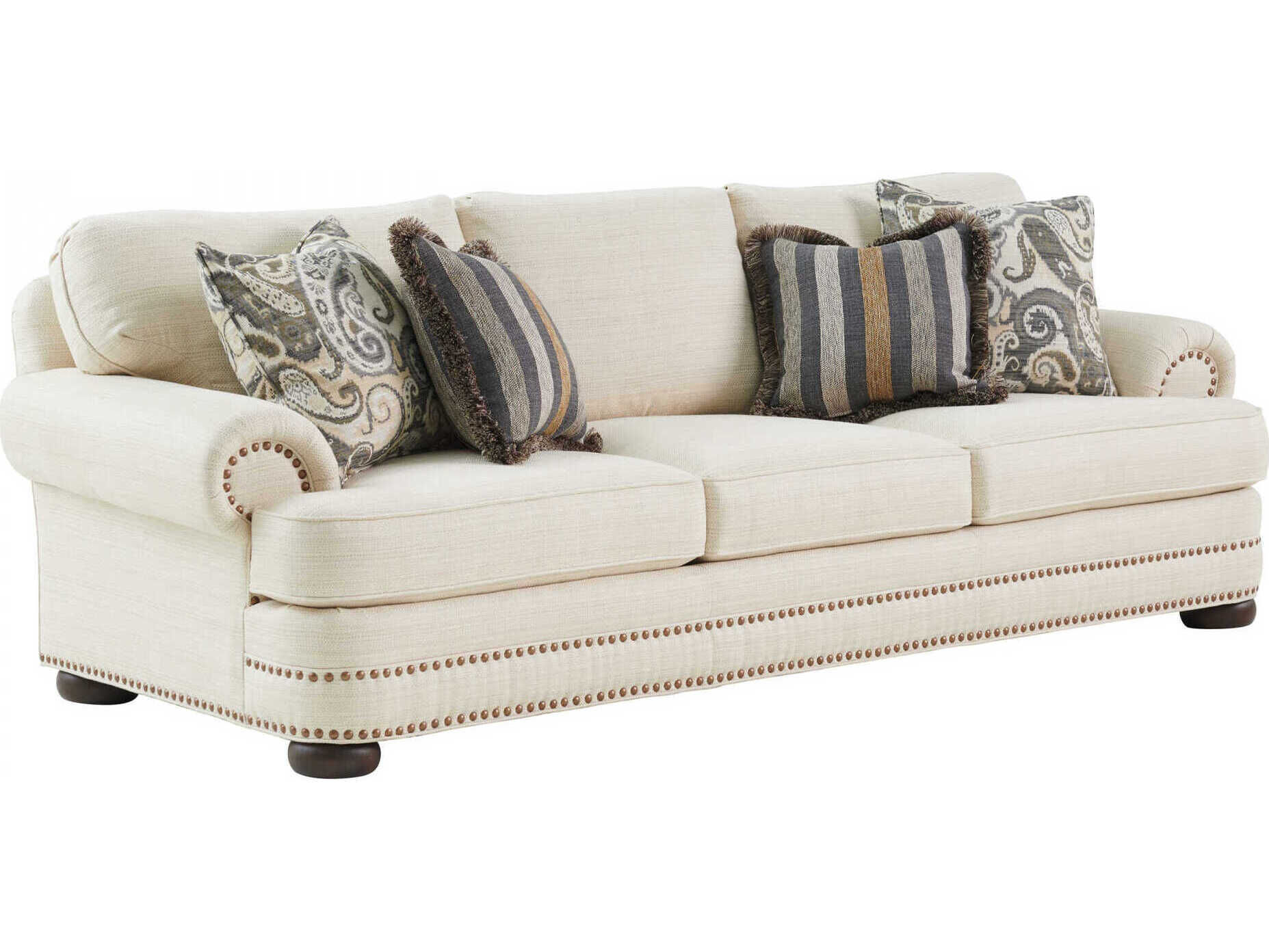 Lexington Silverado Walnut Upholstered Sofa