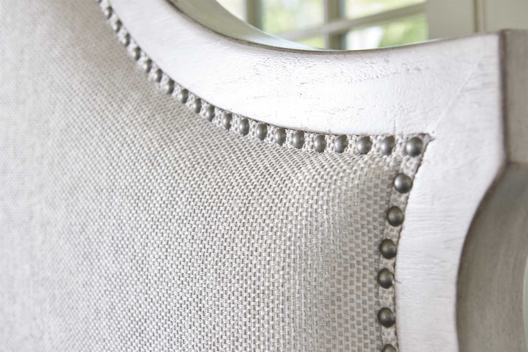 Lexington Oyster Bay Beige Solid Wood Upholstered Queen Panel Bed