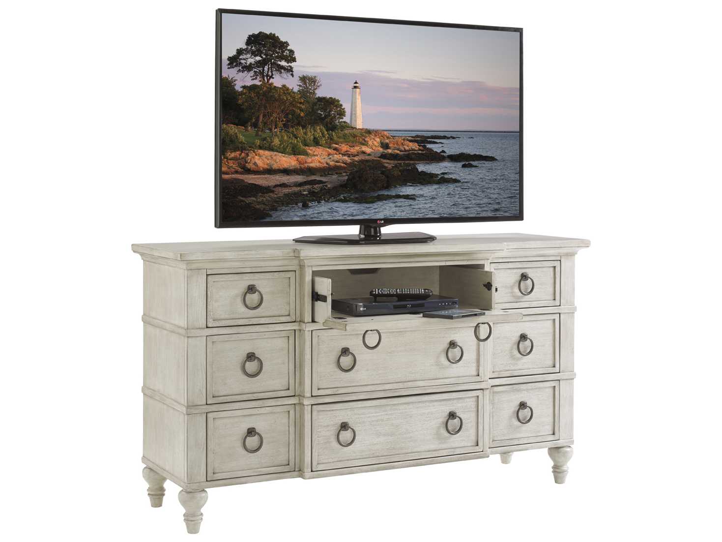 Lexington Oyster Bay 9-Drawers White Solid Wood Dresser