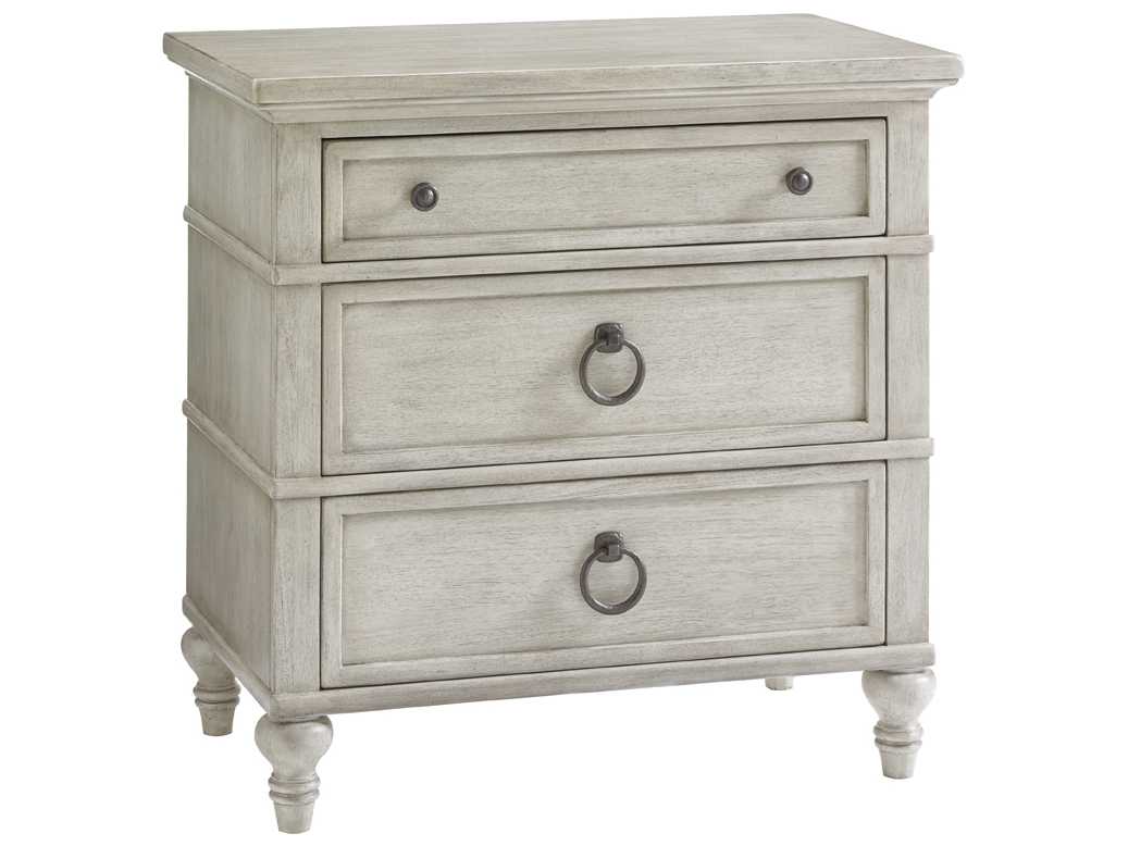 Lexington Oyster Bay 3-Drawers White Solid Wood Nightstand