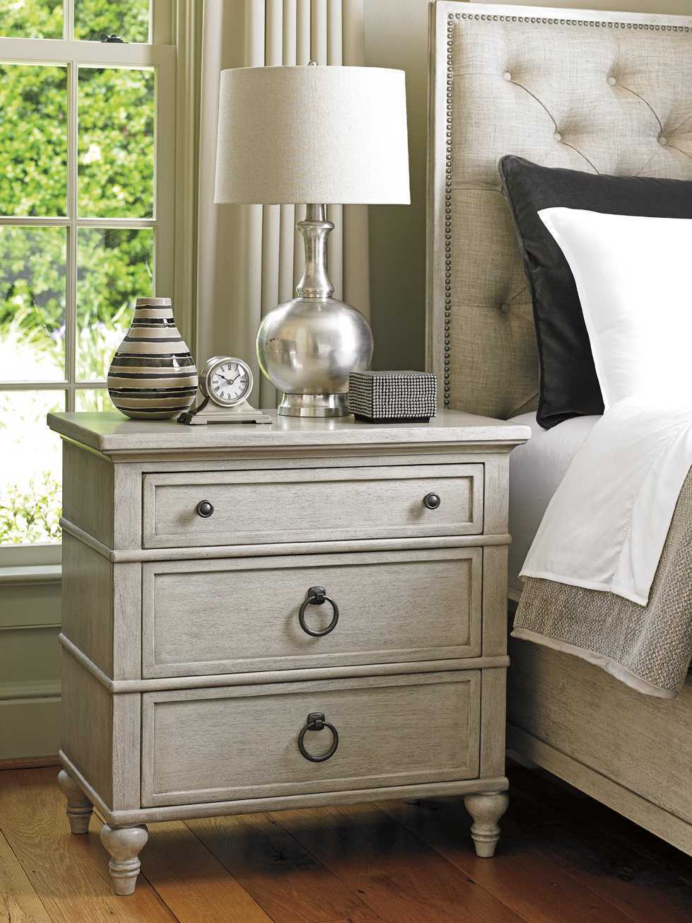 Lexington Oyster Bay 3-Drawers White Solid Wood Nightstand
