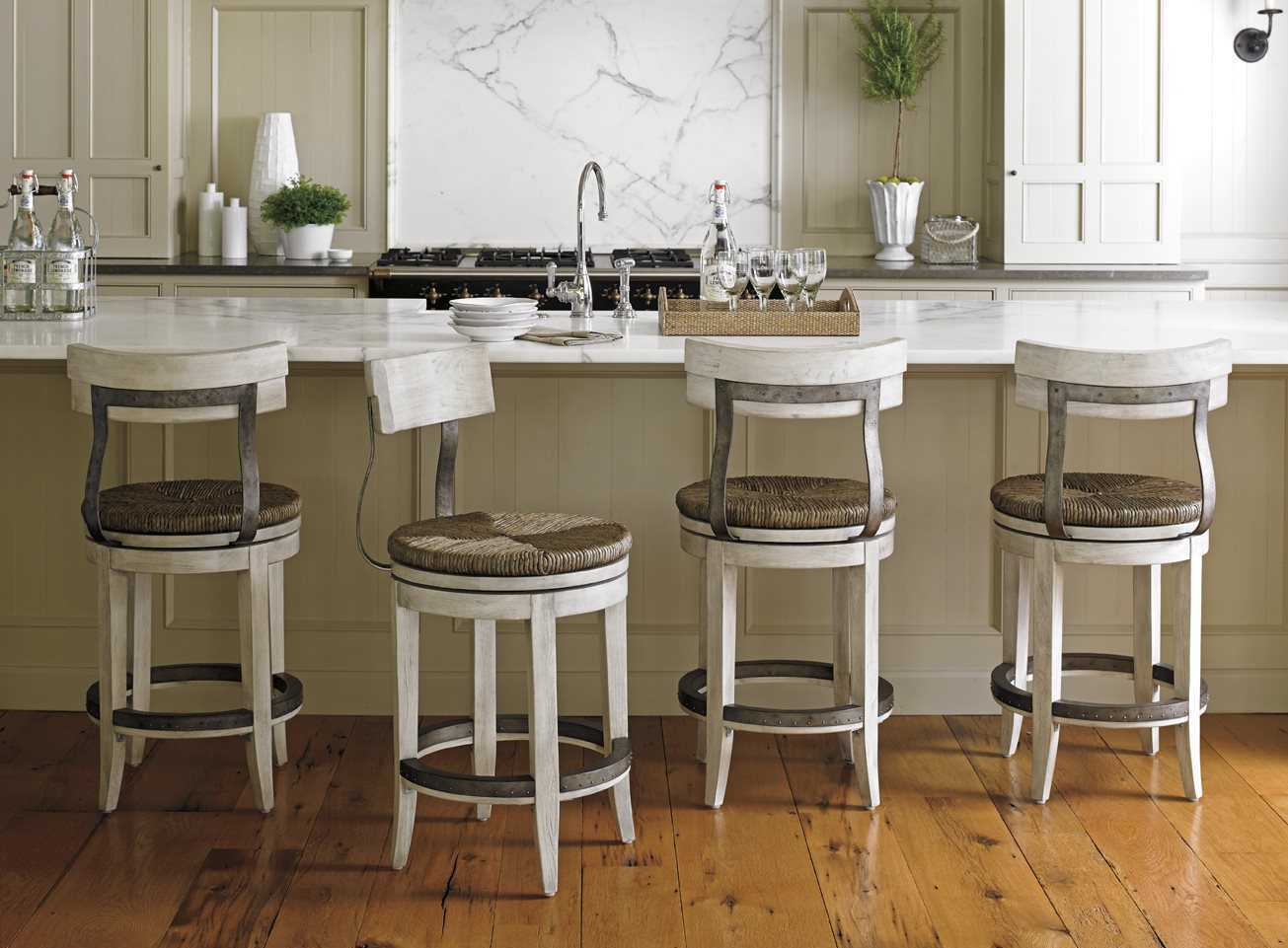 Lexington Oyster Bay Swivel Solid Wood Counter Stool
