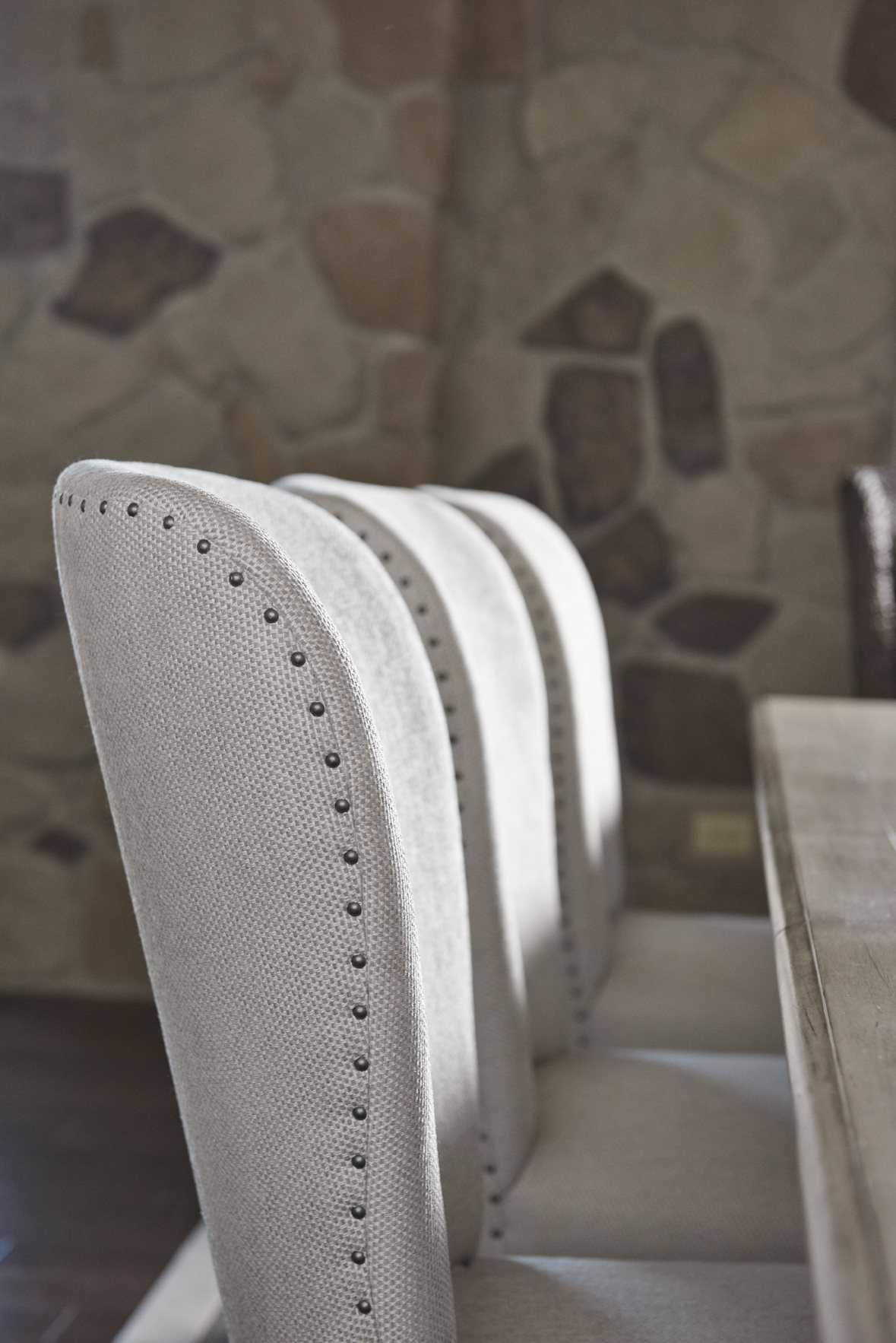 Lexington Oyster Bay Solid Wood Gray Upholstered Side Dining Chair