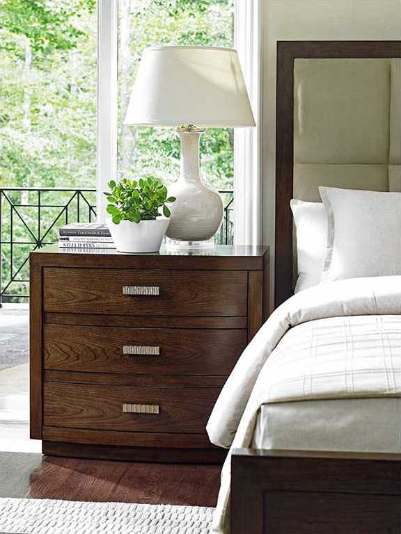 Lexington Laurel Canyon 3-Drawers Brown Solid Wood Nightstand