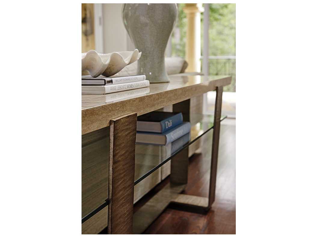 Lexington Laurel Canyon Rectangular Stone Console Table