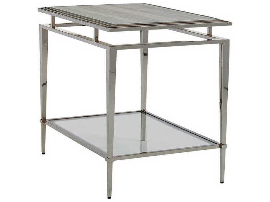 Lexington Rectangular Marble End Table