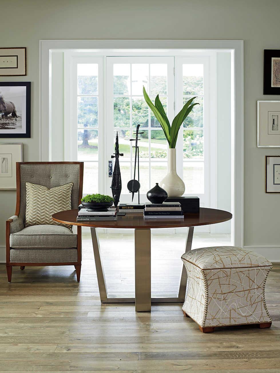 Lexington Kitano Mandara Round Wood Dining Table