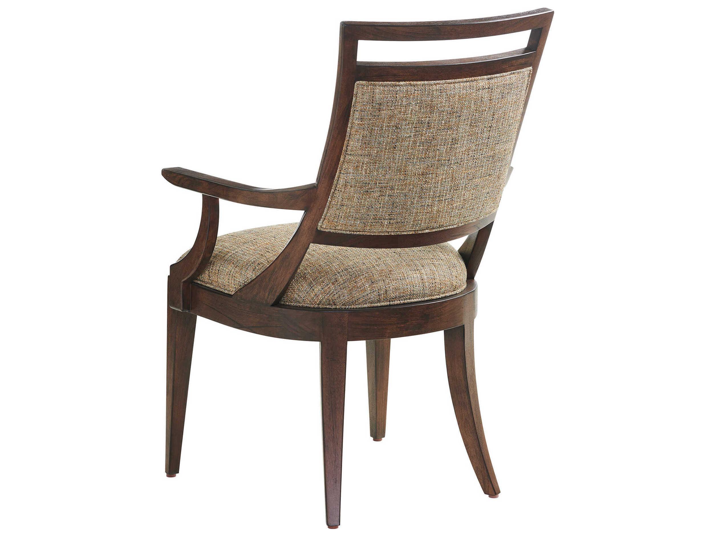 Lexington Silverado Driscoll Brown Upholstered Arm Dining Chair