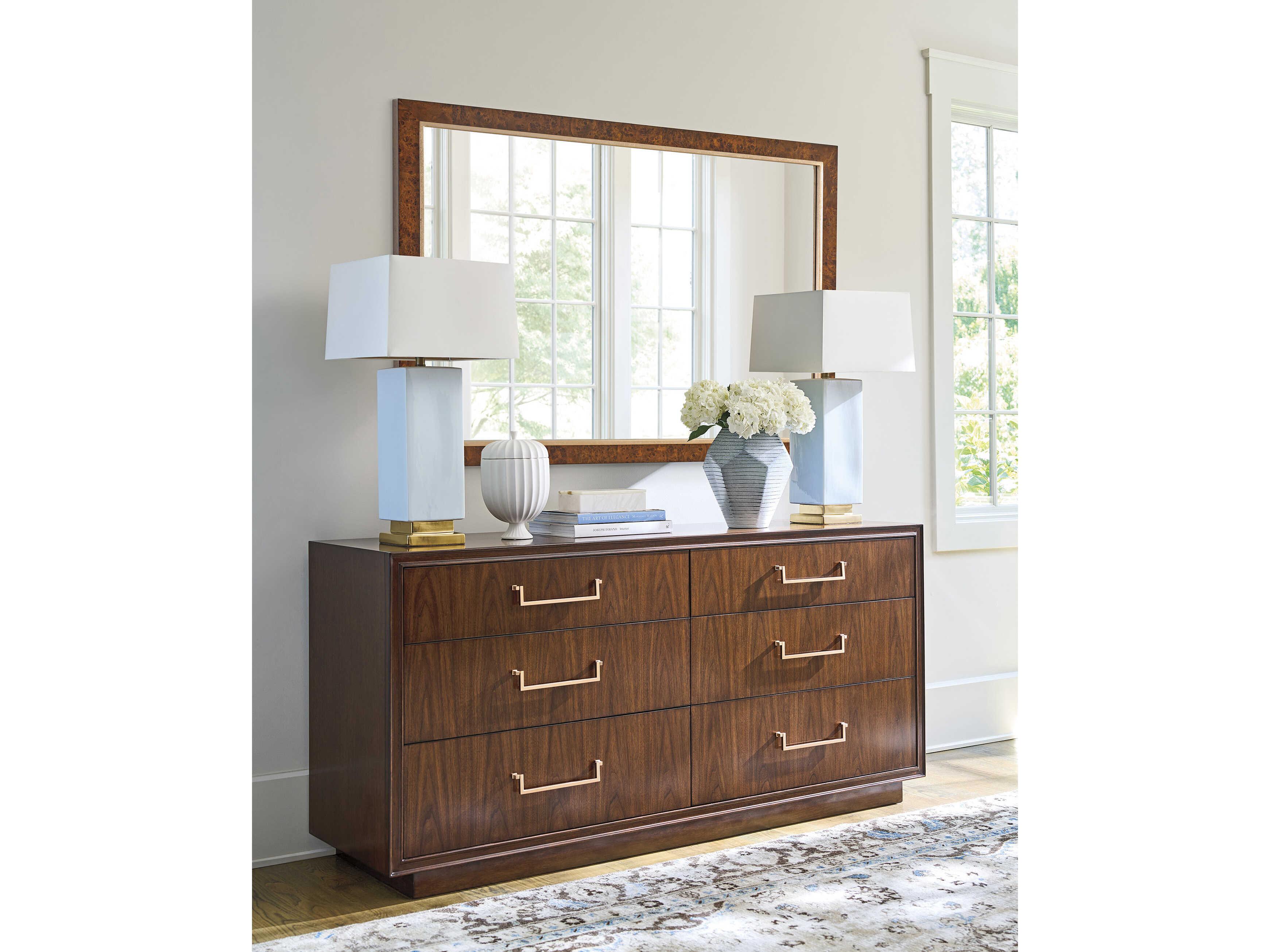 Lexington Rendezvous Fenwick 6-Drawers Brown Double Dresser