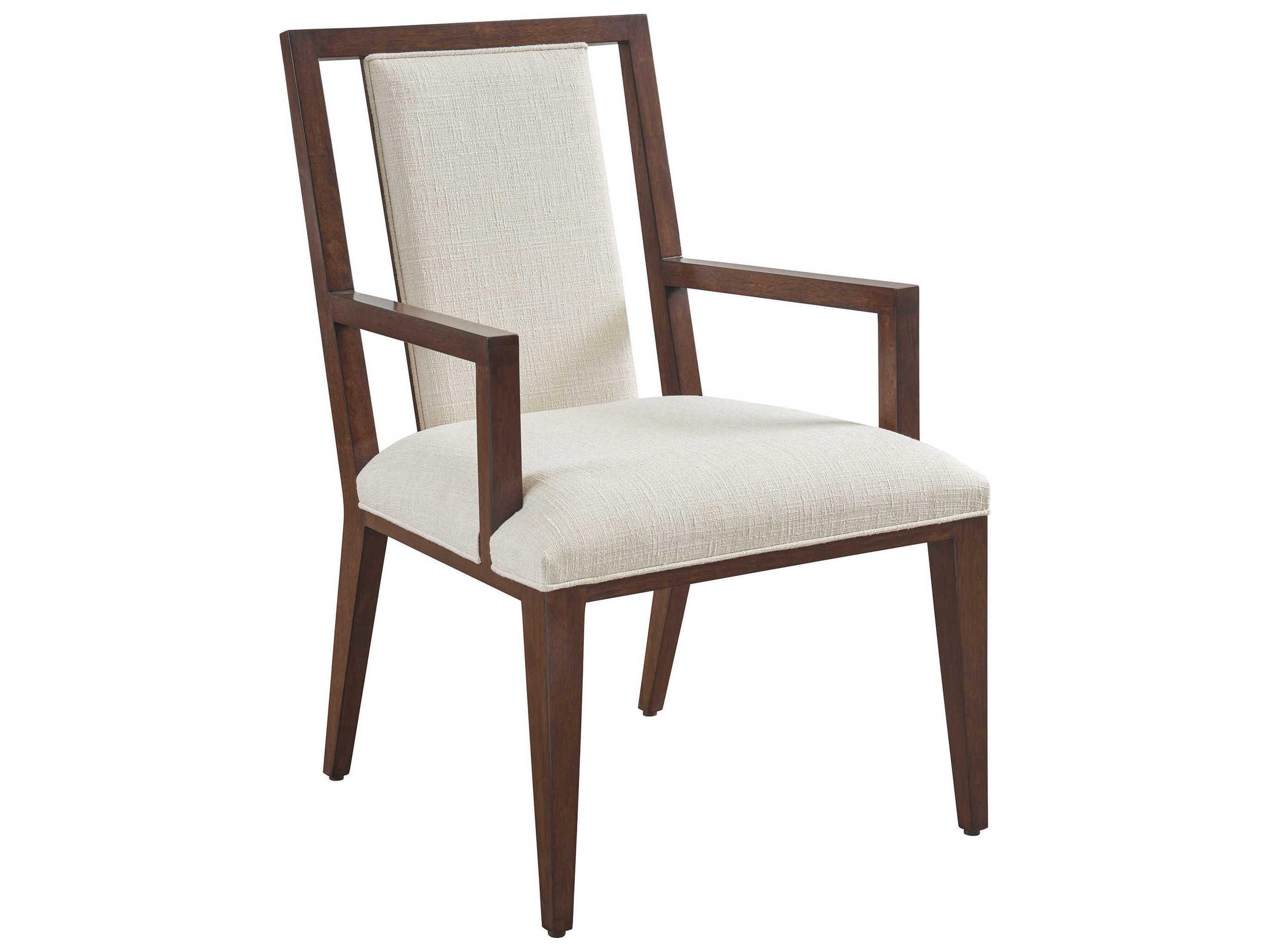 Lexington Rendezvous Boswell White Upholstered Arm Dining Chair