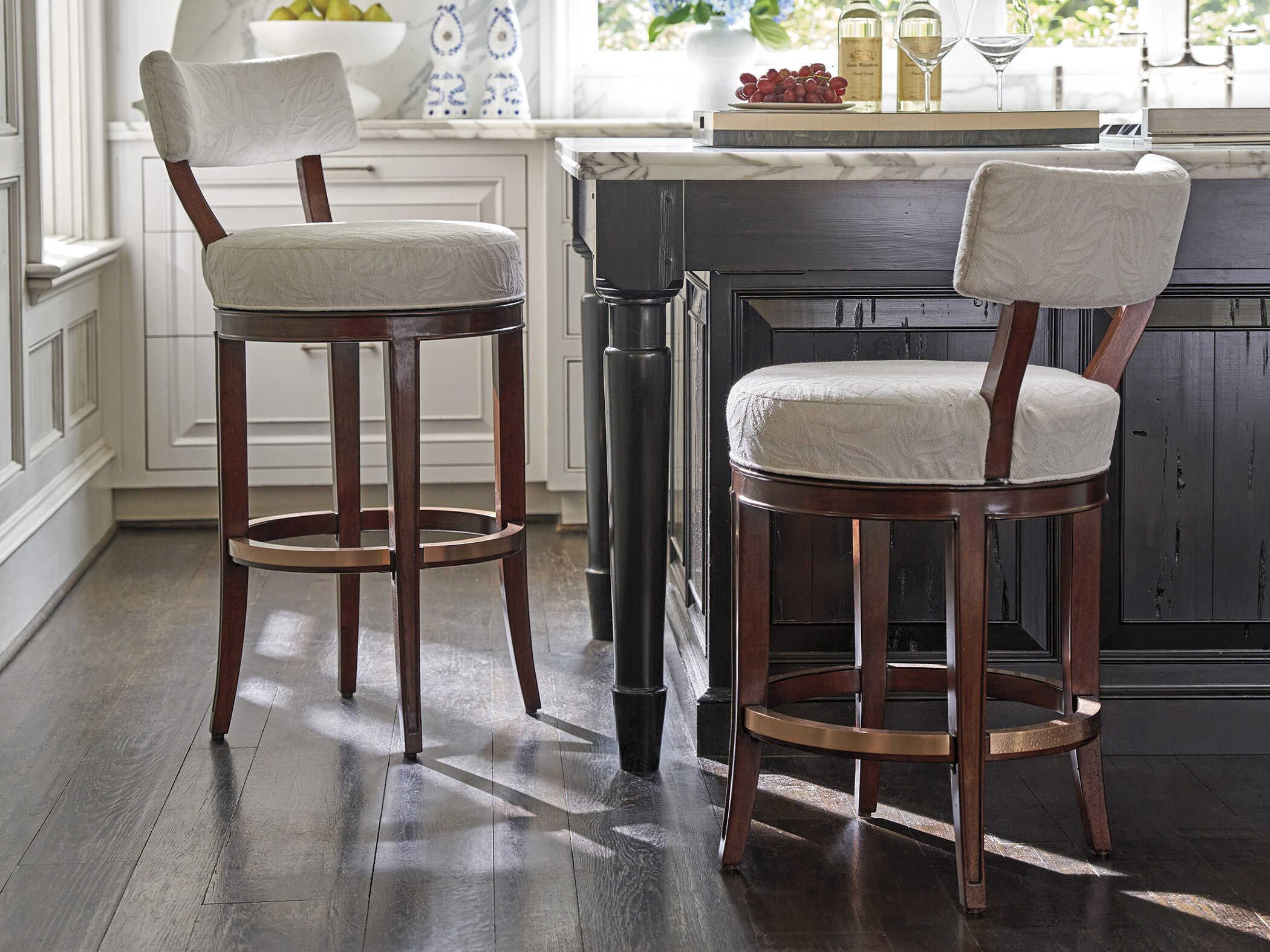 Lexington Rendezvous Giles Upholstered Swivel Counter Stool