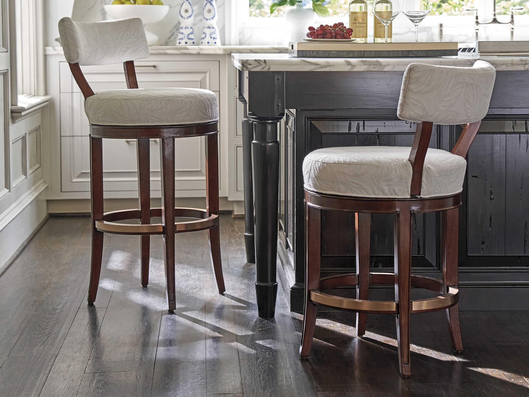 Lexington Rendezvous Giles Upholstered Swivel Bar Stool