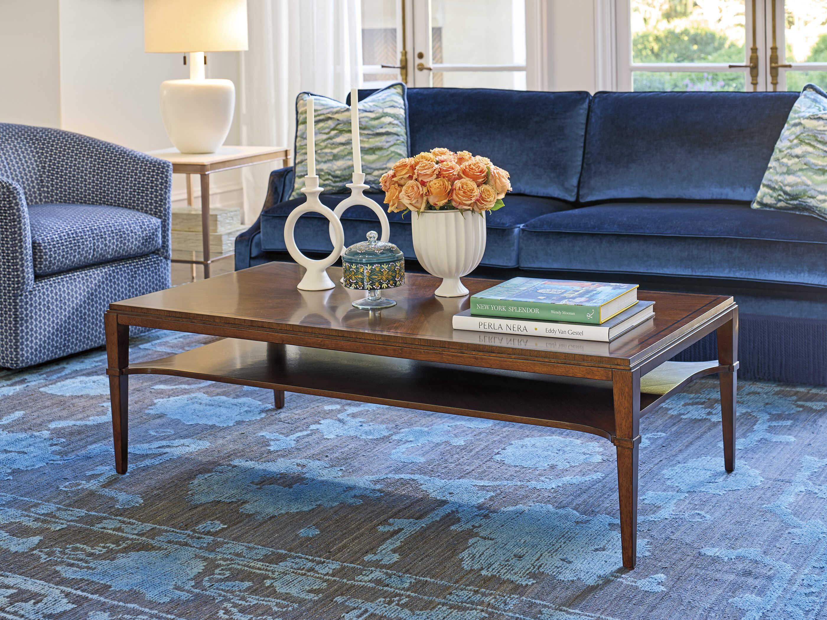 Lexington Rendezvous Andora Starburst Rectangular Wood Coffee Table