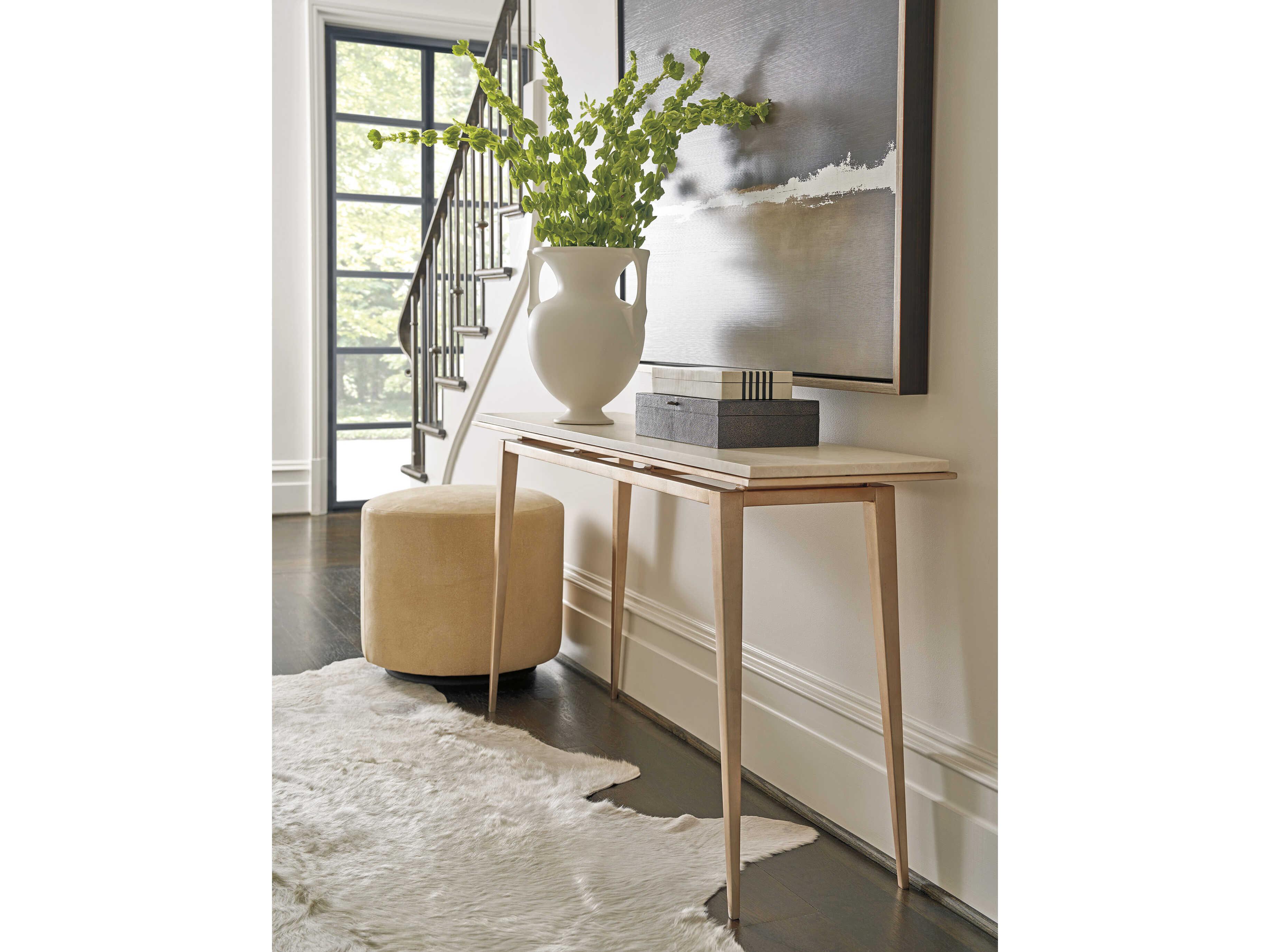 Lexington Rendezvous Bulgari Rectangular Marble Console Table