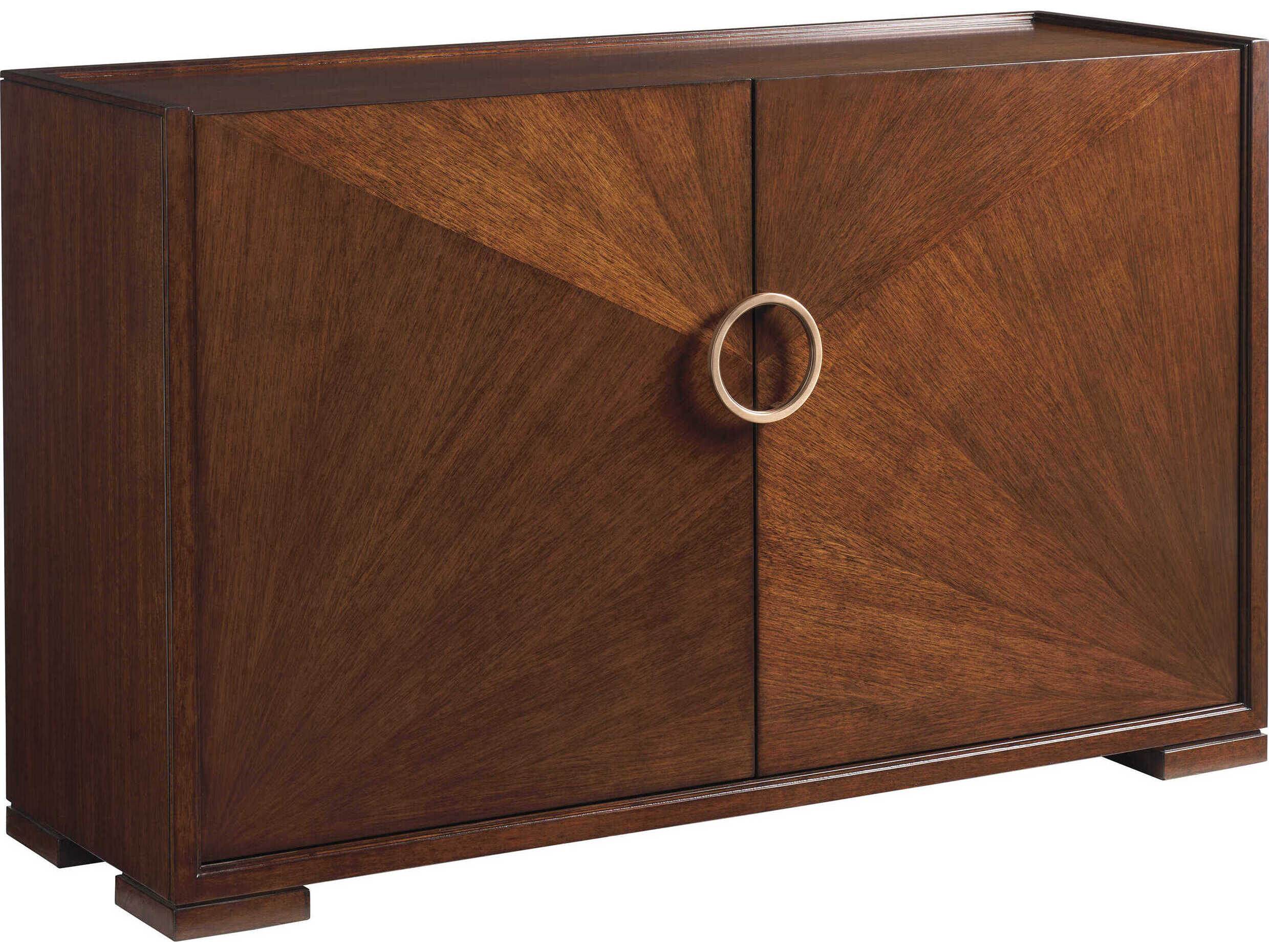 Lexington Rendezvous Kilburn Brown Walnut Wood Accent Chest