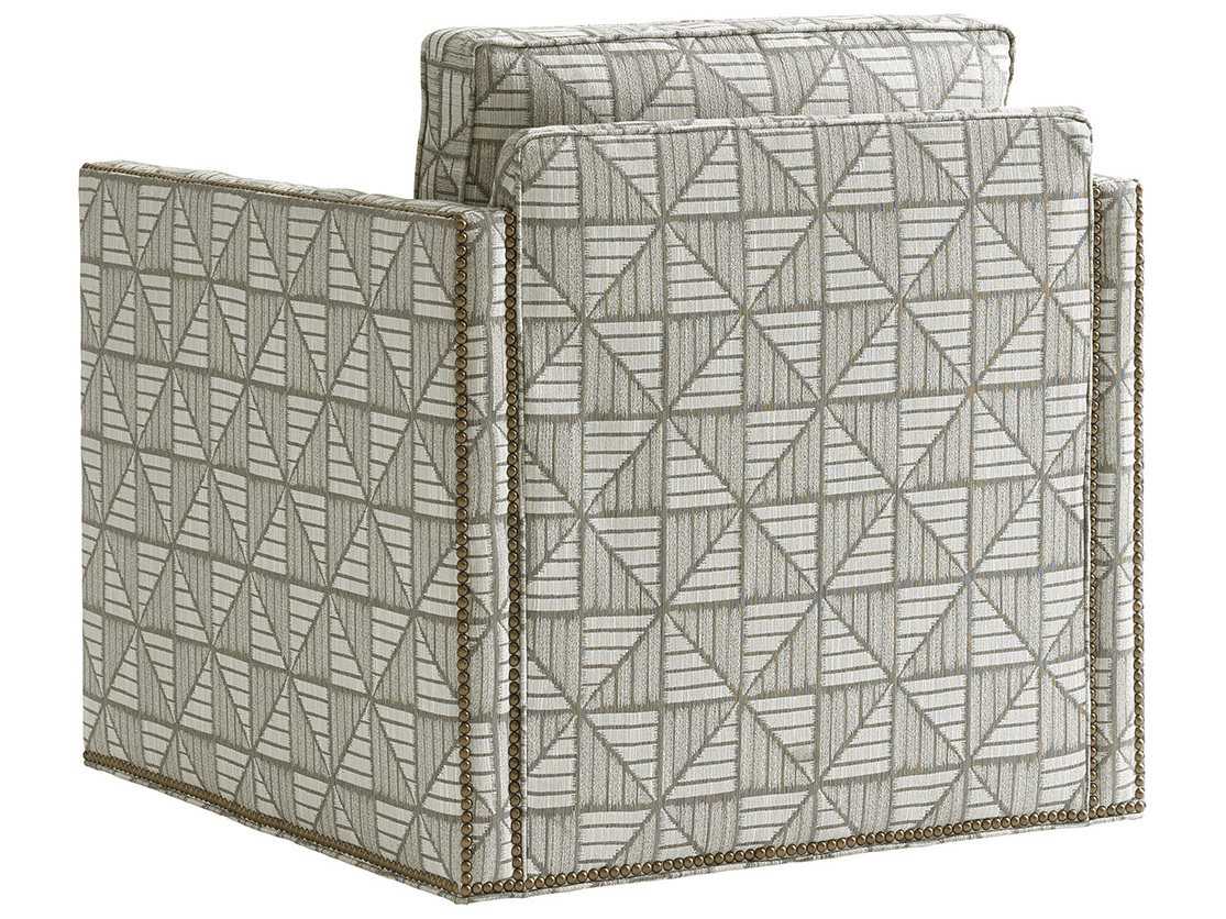Lexington Shadow Play Swivel Fabric Accent Chair