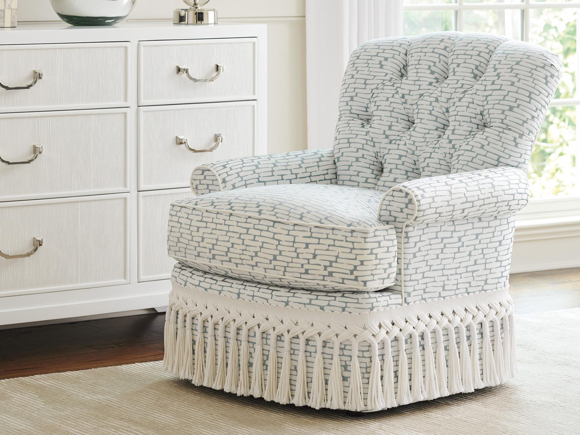 Lexington Avondale Swivel Fabric Accent Chair