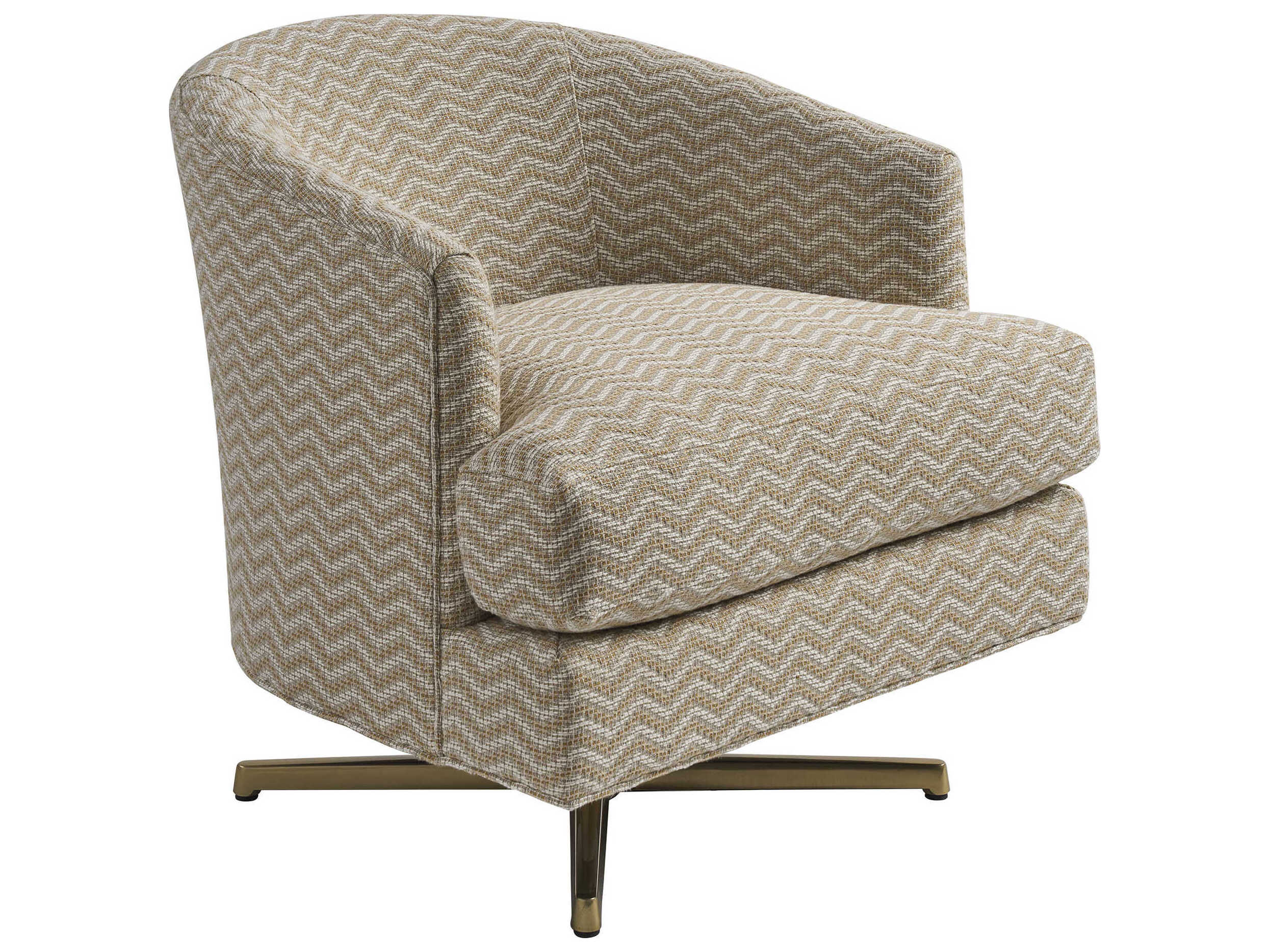 Lexington La Costa Graves Swivel Gray Accent Chair 